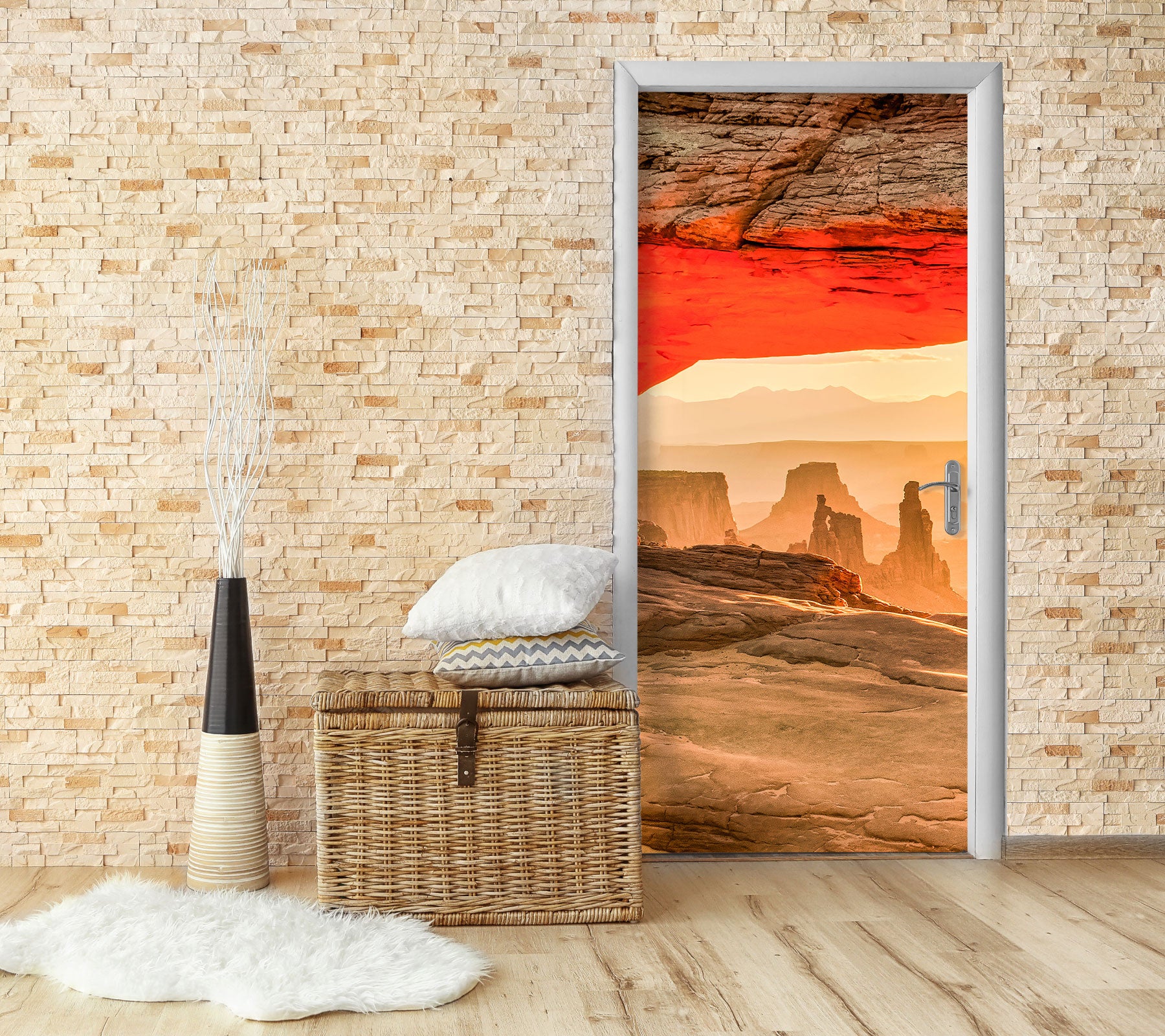 3D Dust Rock 107209 Beth Sheridan Door Mural