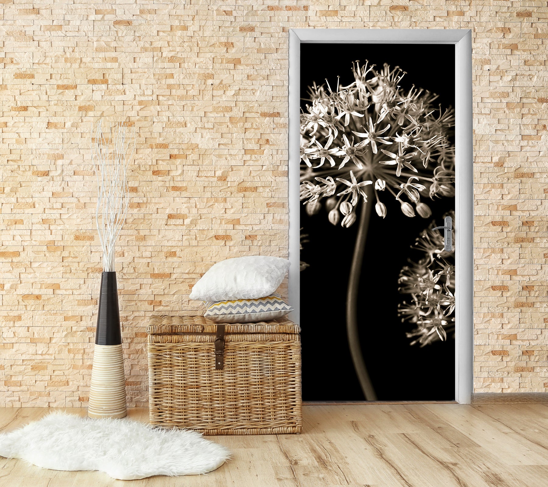 3D Dandelion 5013 Assaf Frank Door Mural