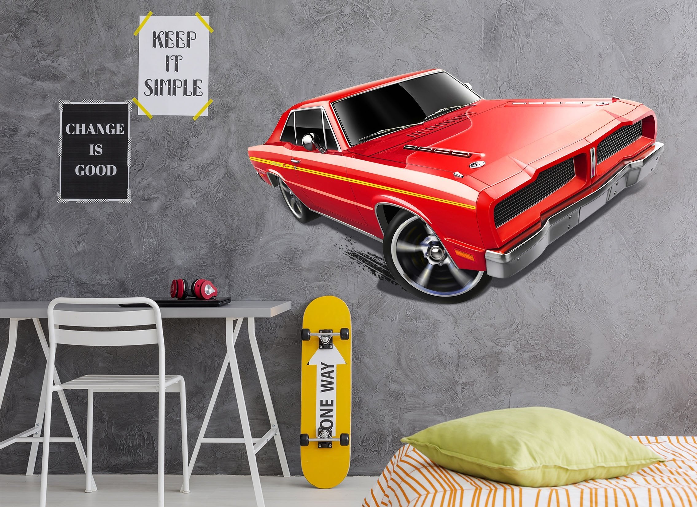 3D Red Car 0104 Vehicles Wallpaper AJ Wallpaper 