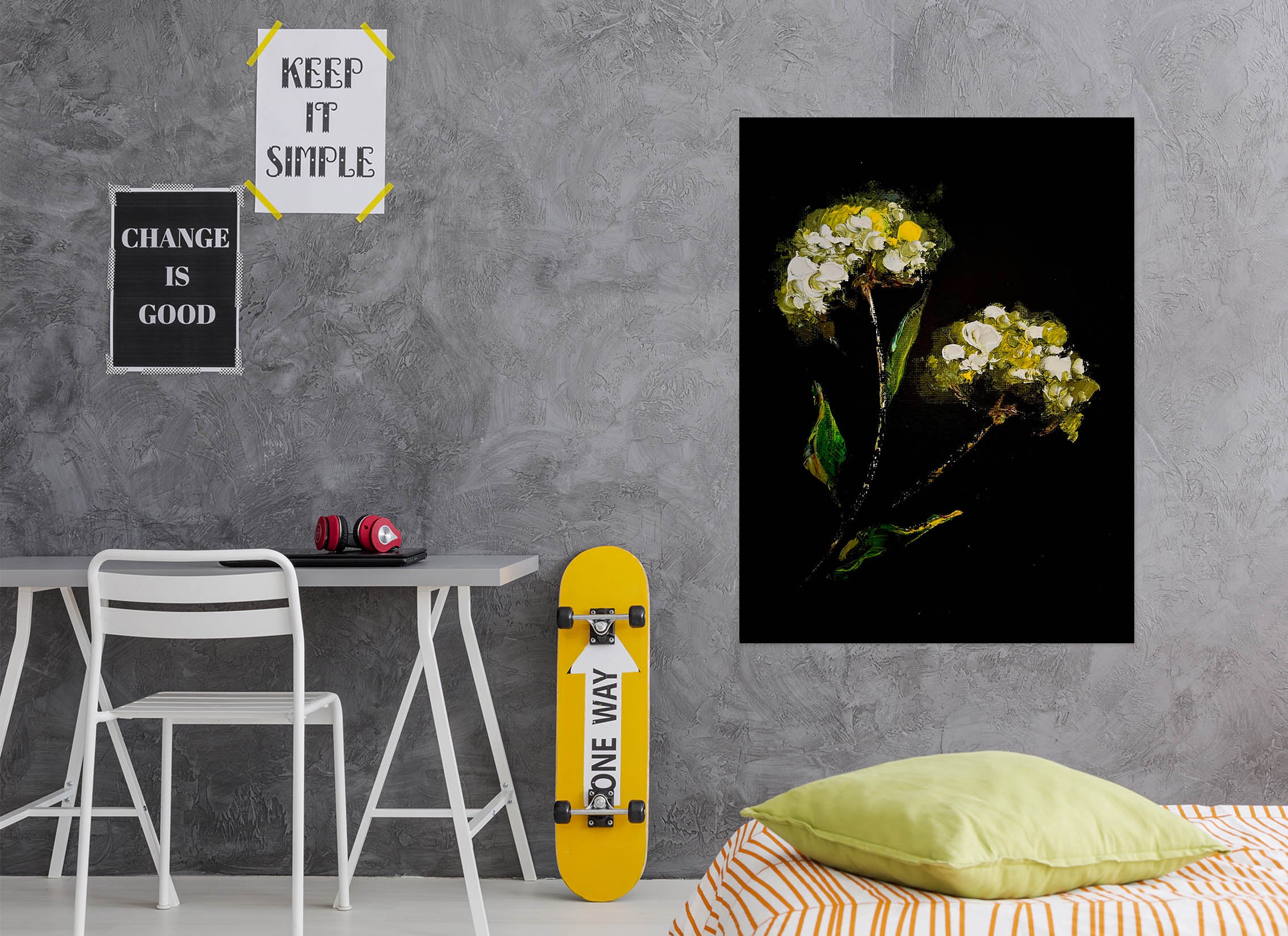 3D Yellow Flower 2603 Skromova Marina Wall Sticker