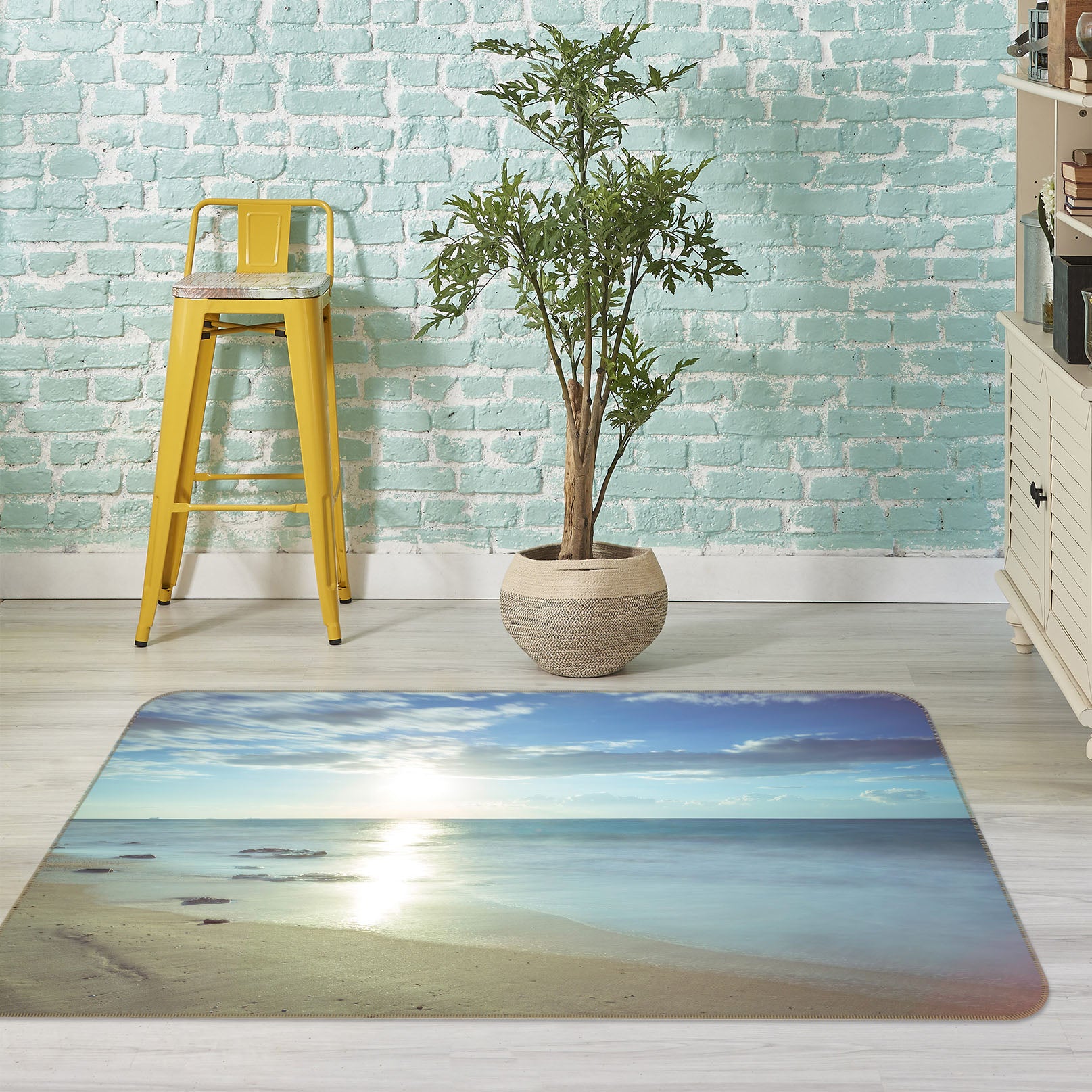 3D Sunny Sea 3028 Assaf Frank Rug Non Slip Rug Mat