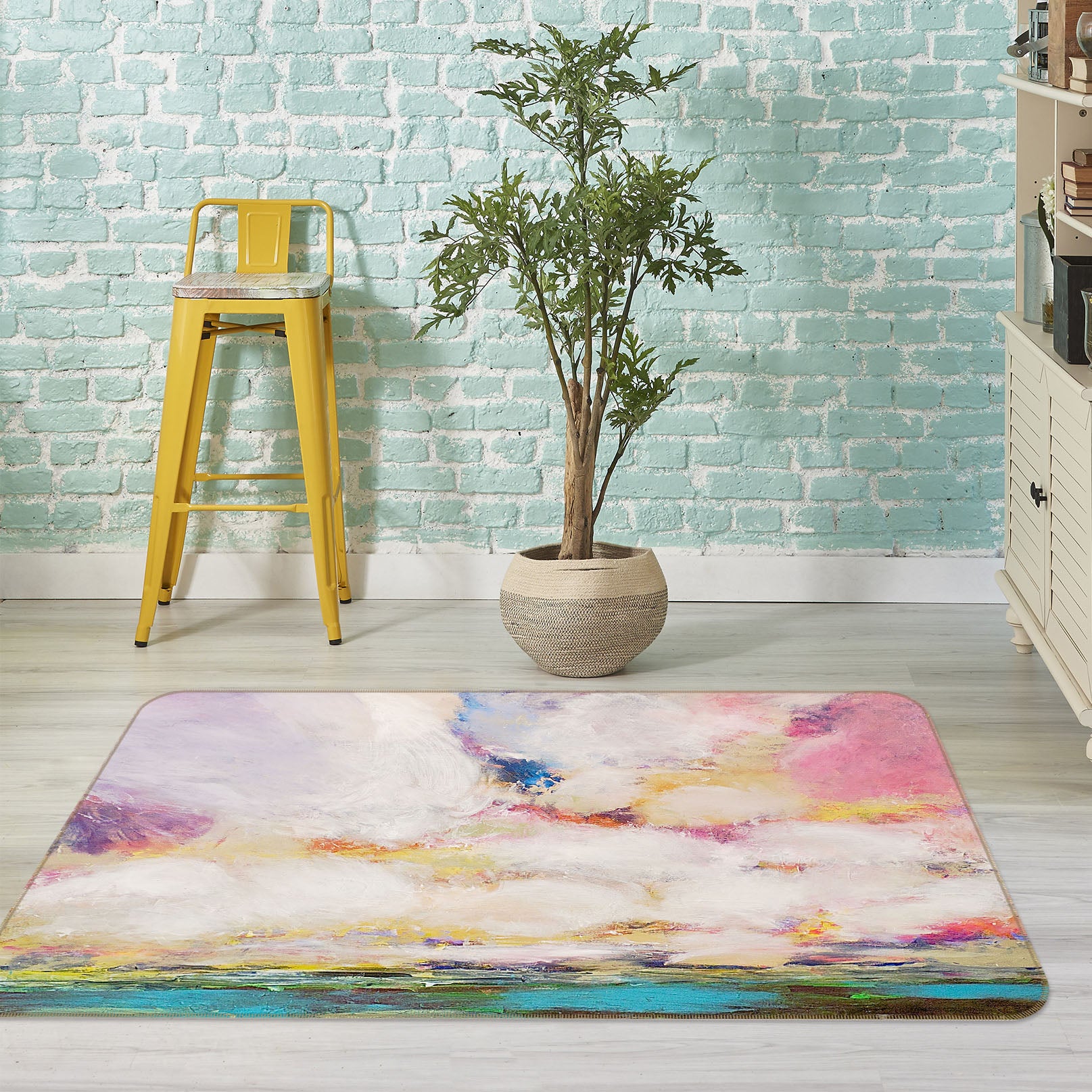 3D Watercolor Painting1049 Allan P. Friedlander Rug Non Slip Rug Mat