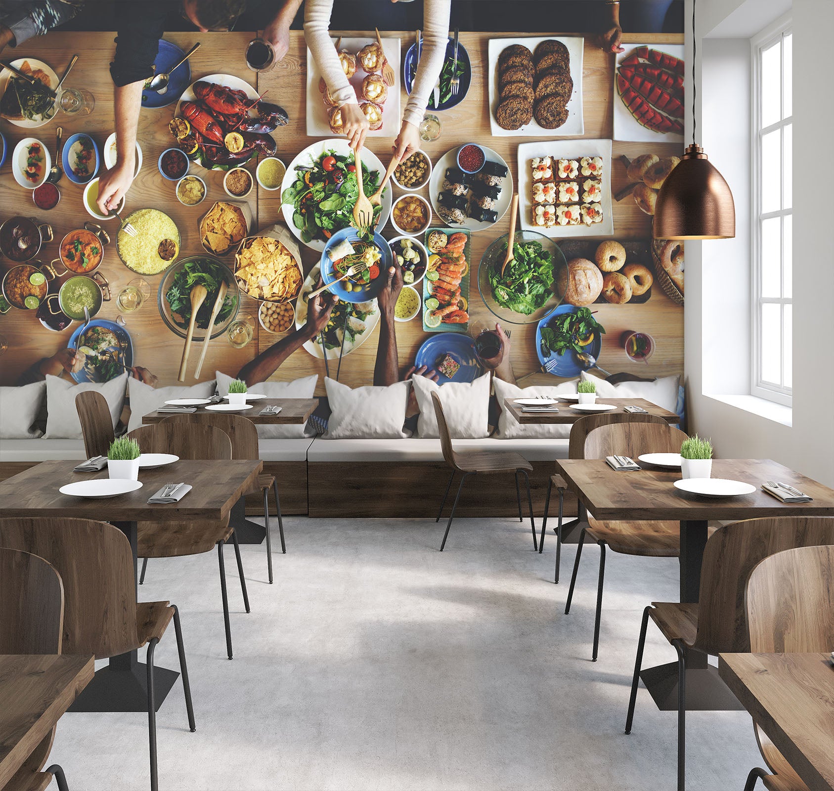 3D Tasting Food 339 Wall Murals