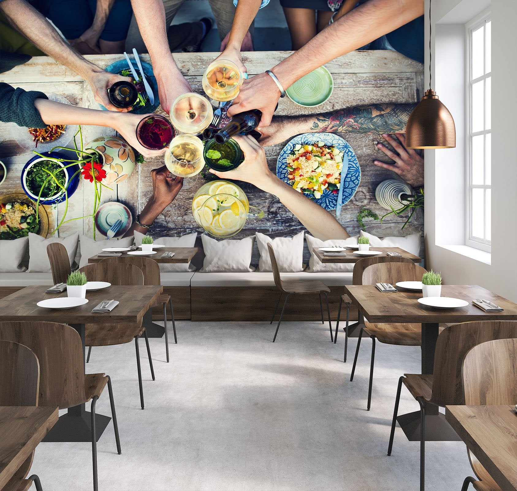 3D Picnic Dishes 14 Wall Murals Wallpaper AJ Wallpaper 2 