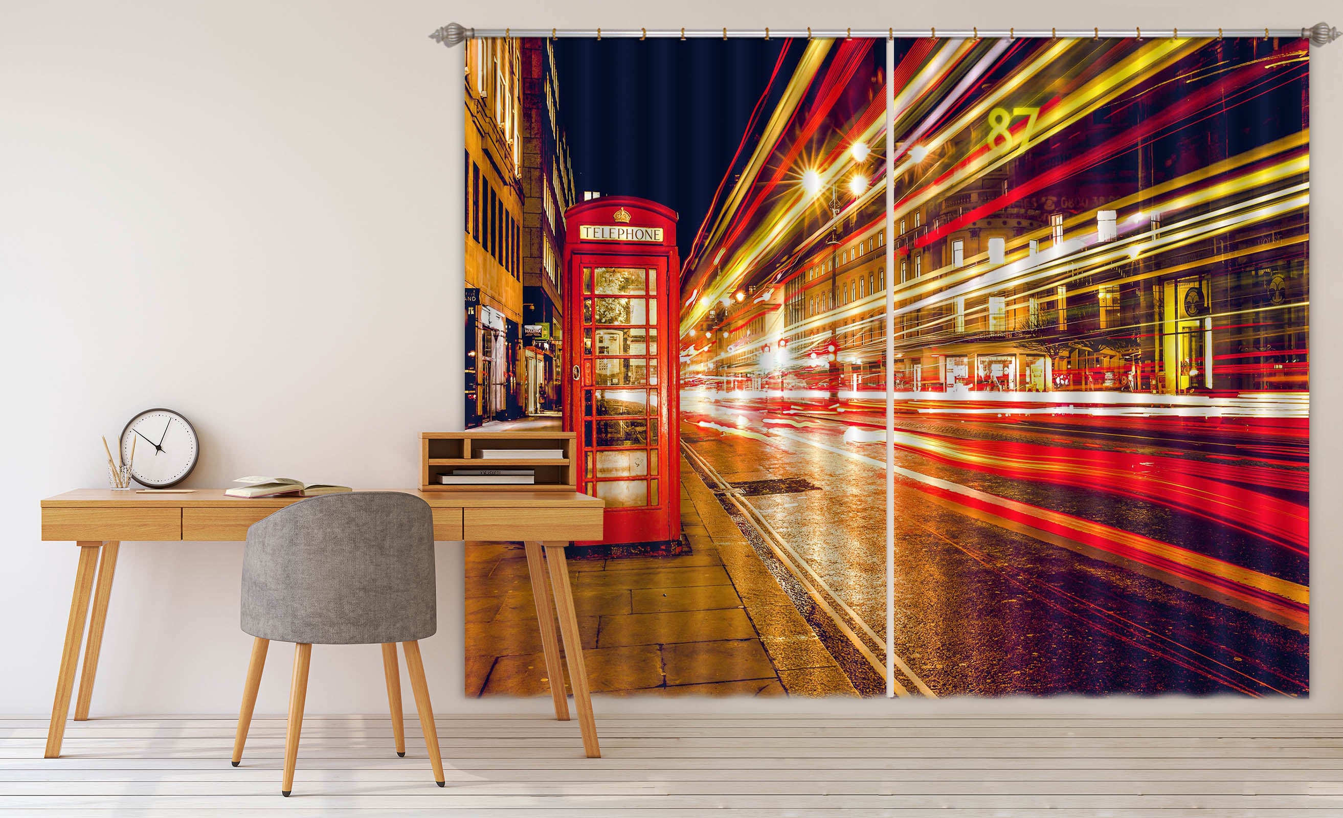 3D Brightly Lit 711 Curtains Drapes