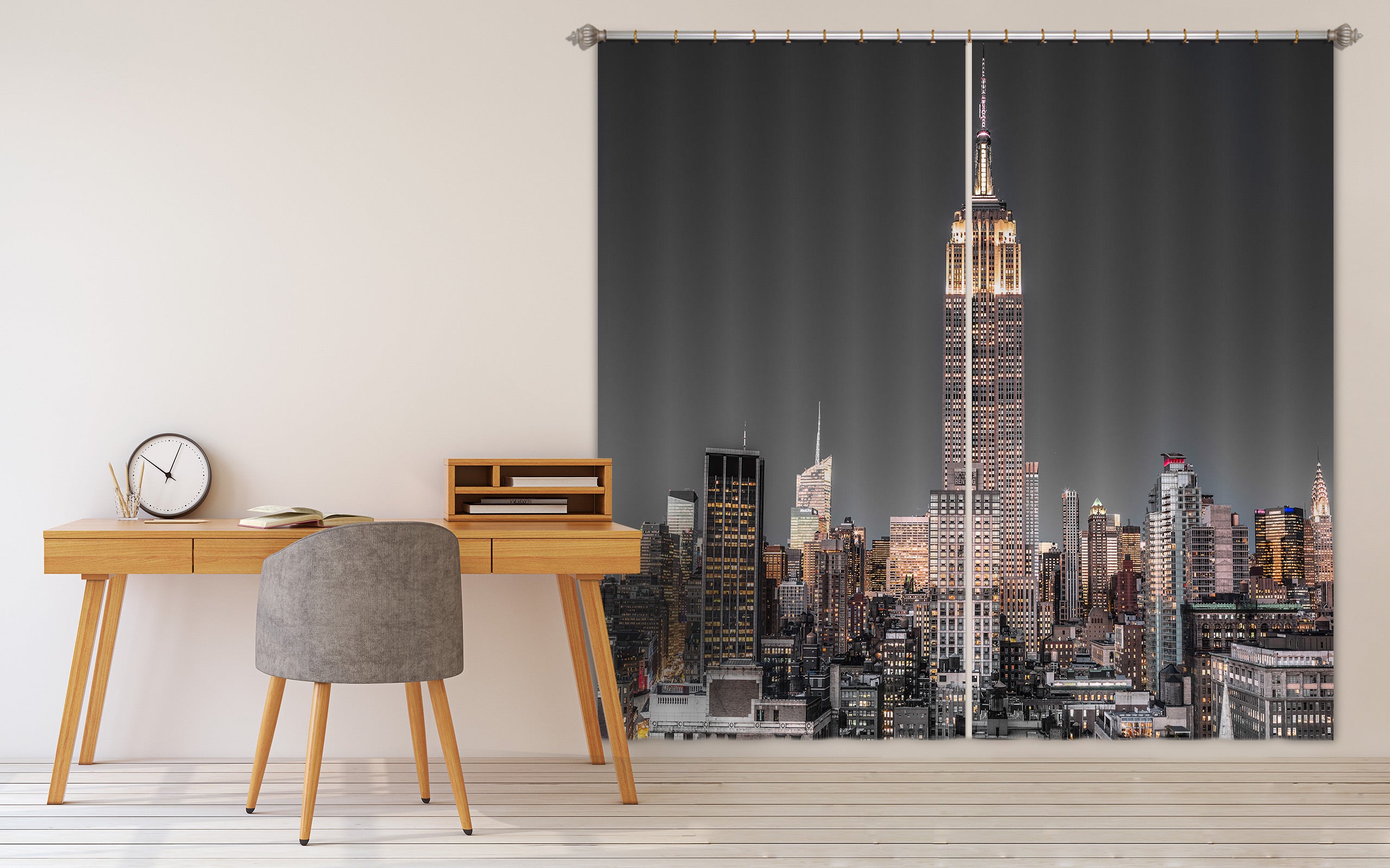 3D Night Building 019 Assaf Frank Curtain Curtains Drapes