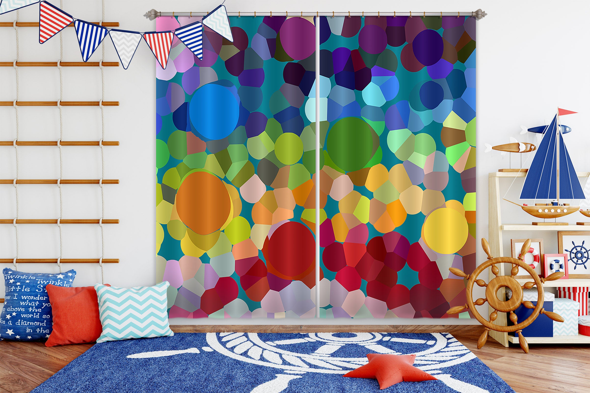 3D Colored 71037 Shandra Smith Curtain Curtains Drapes