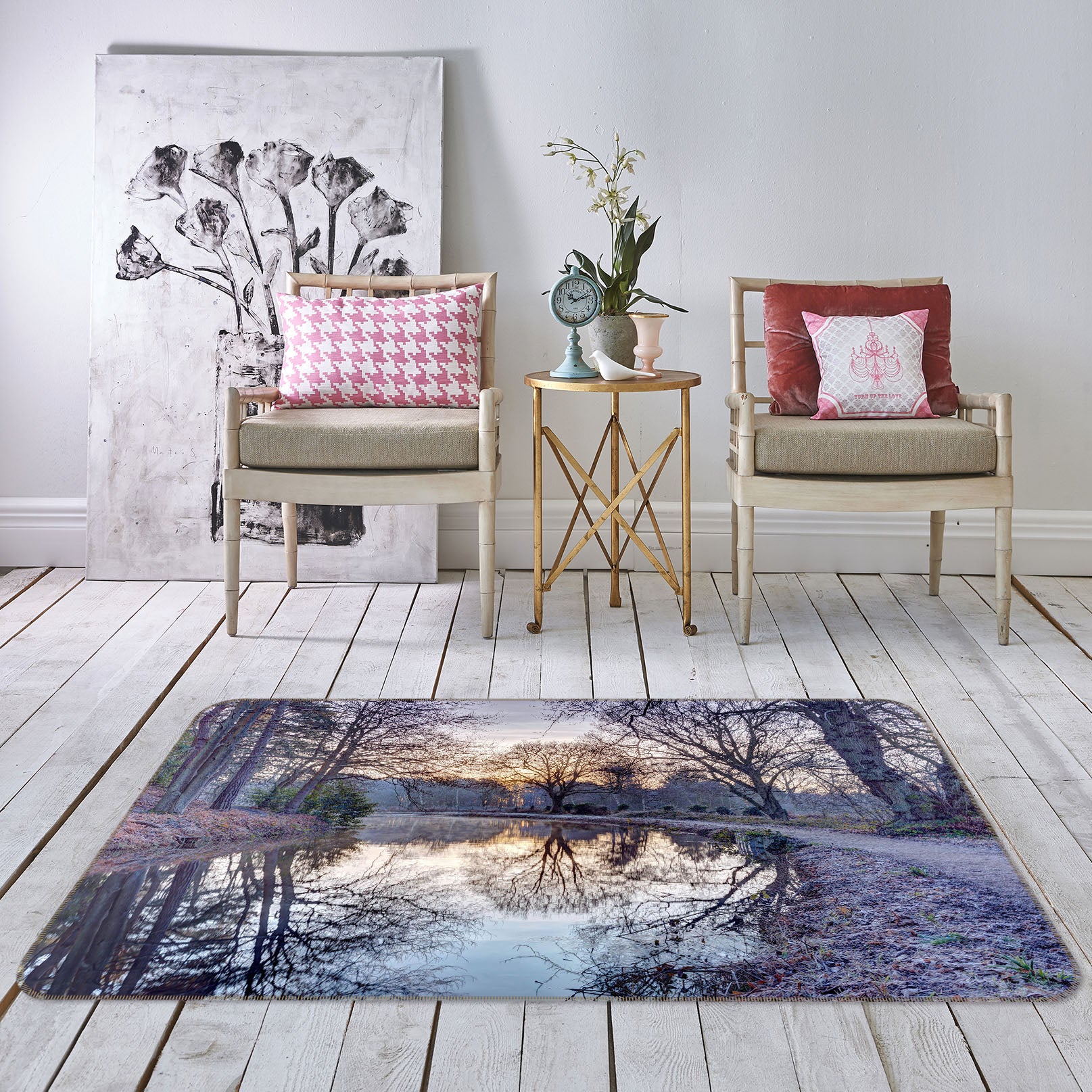 3D Forest Path 3029 Assaf Frank Rug Non Slip Rug Mat