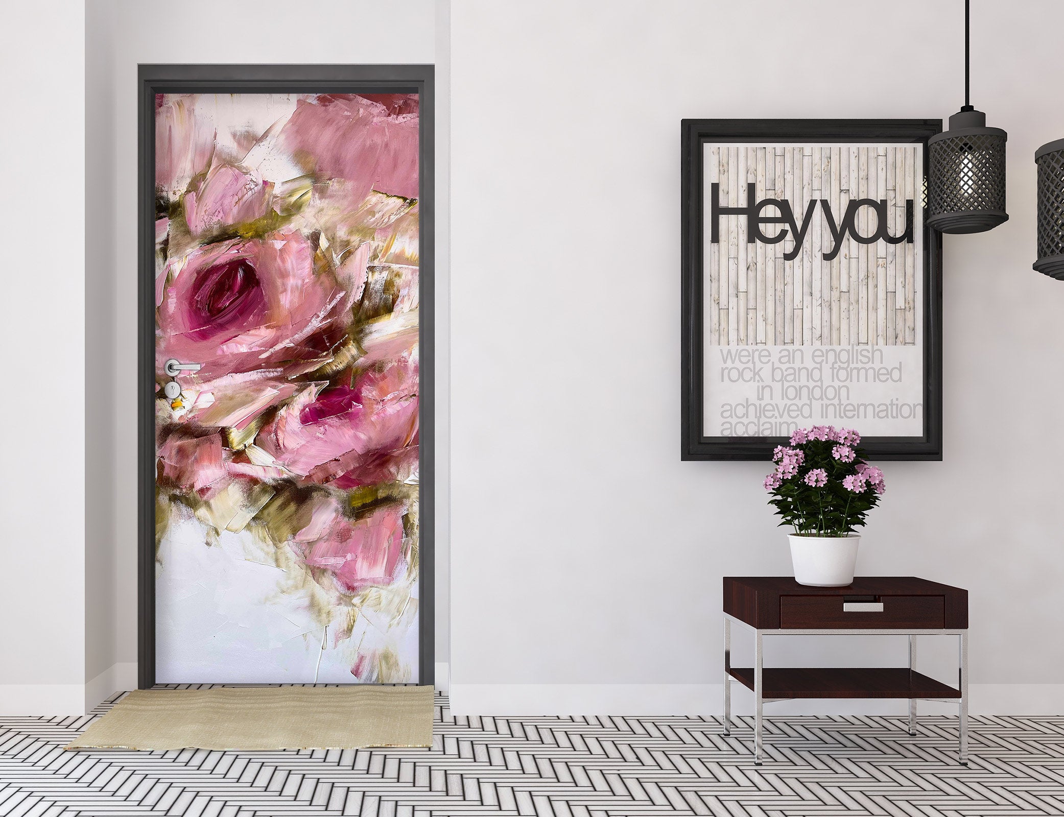 3D Rose Flower 3172 Skromova Marina Door Mural