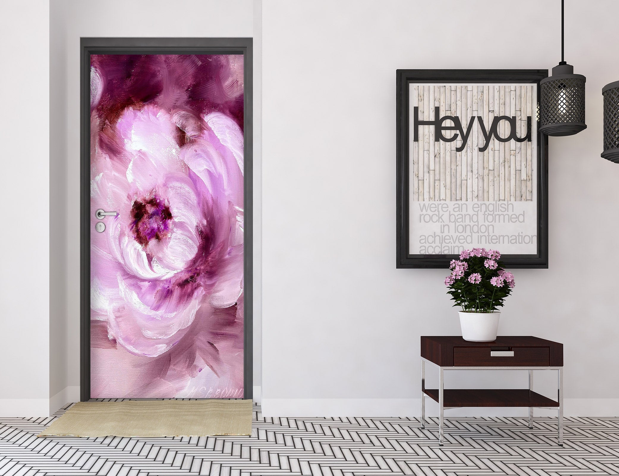 3D Flower Print 3151 Skromova Marina Door Mural