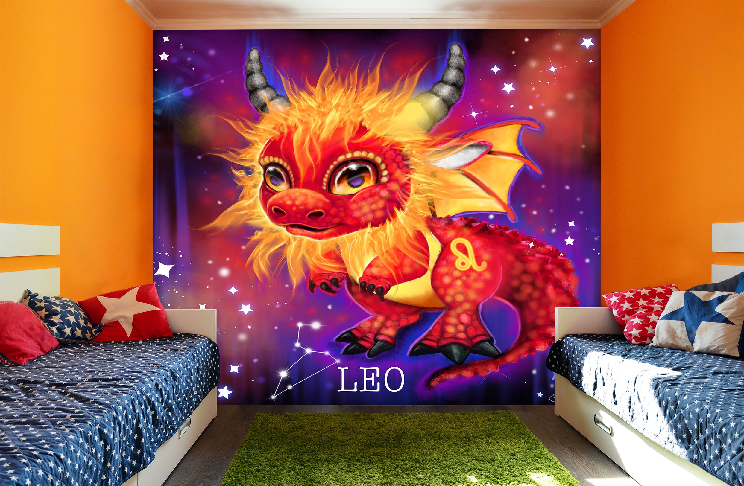 3D Constellation Leo 8404 Sheena Pike Wall Mural Wall Murals