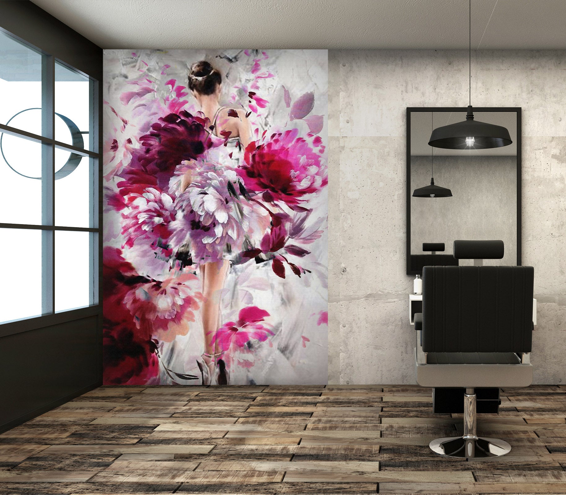 3D Colored Flowers 362 Wall Murals