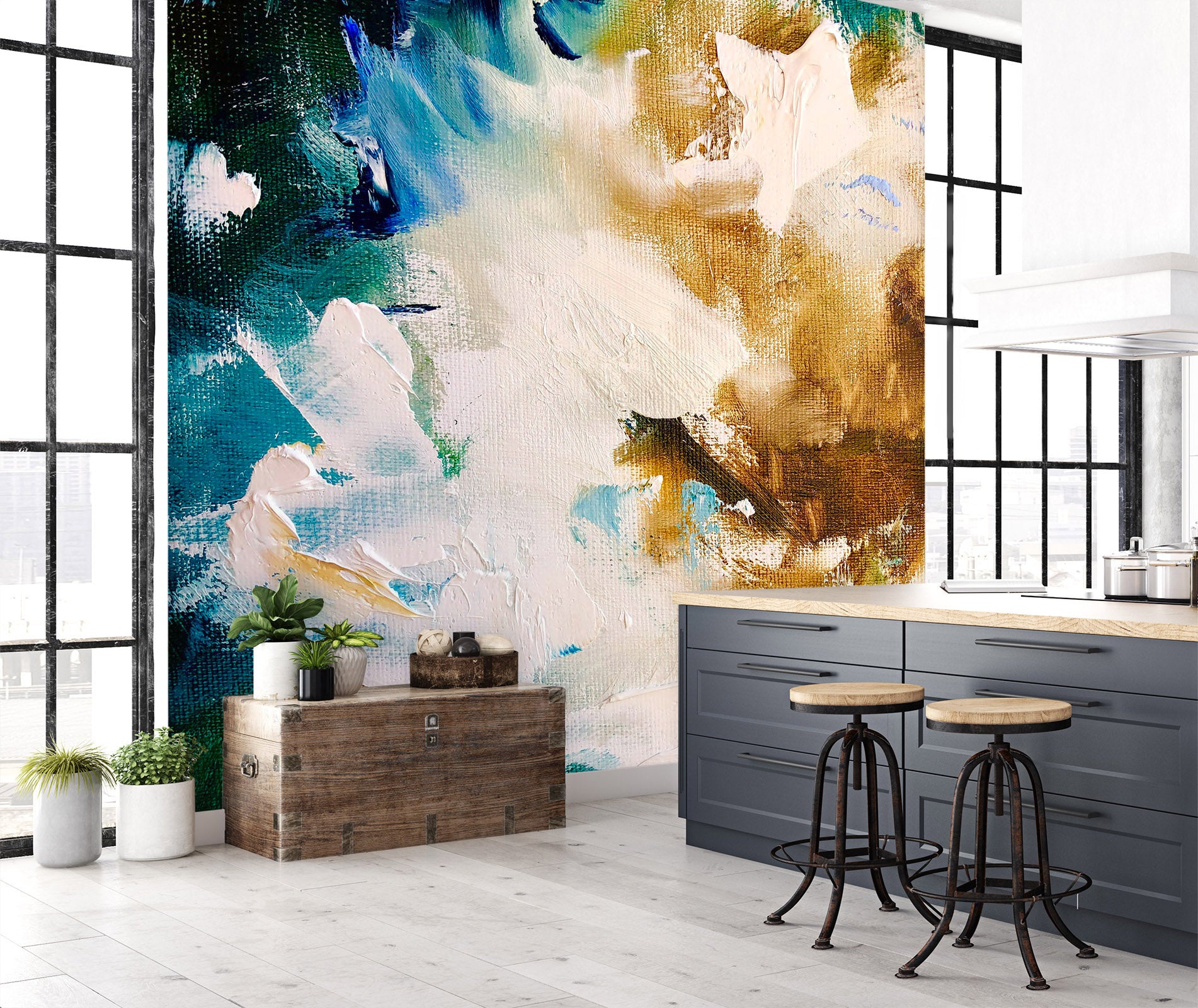 3D Painted Pigments 238 Skromova Marina Wall Mural Wall Murals