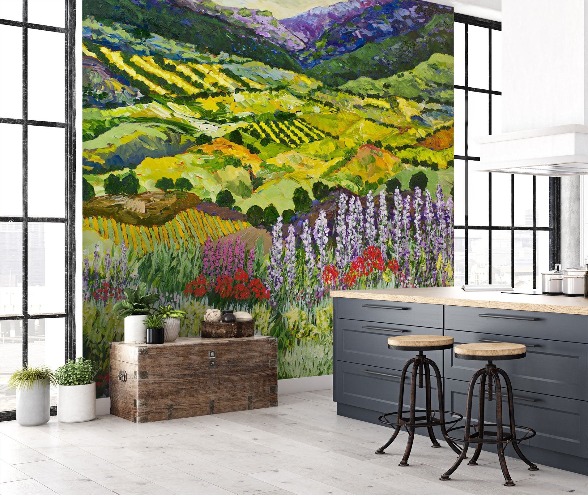 3D Where Flowers Bloom 104 Allan P. Friedlander Wall Mural Wall Murals