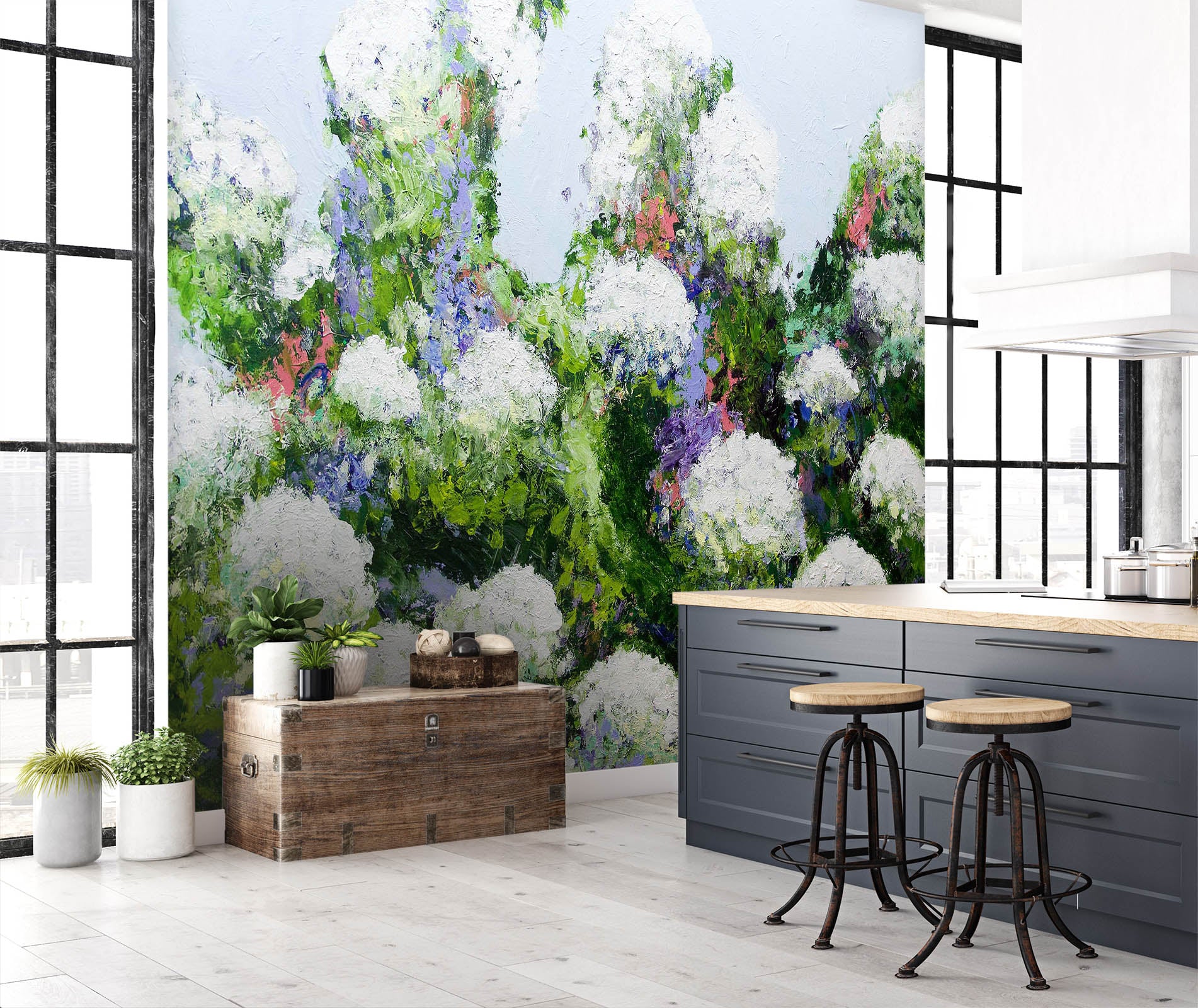 3D Mum's Garden 116 Allan P. Friedlander Wall Mural Wall Murals