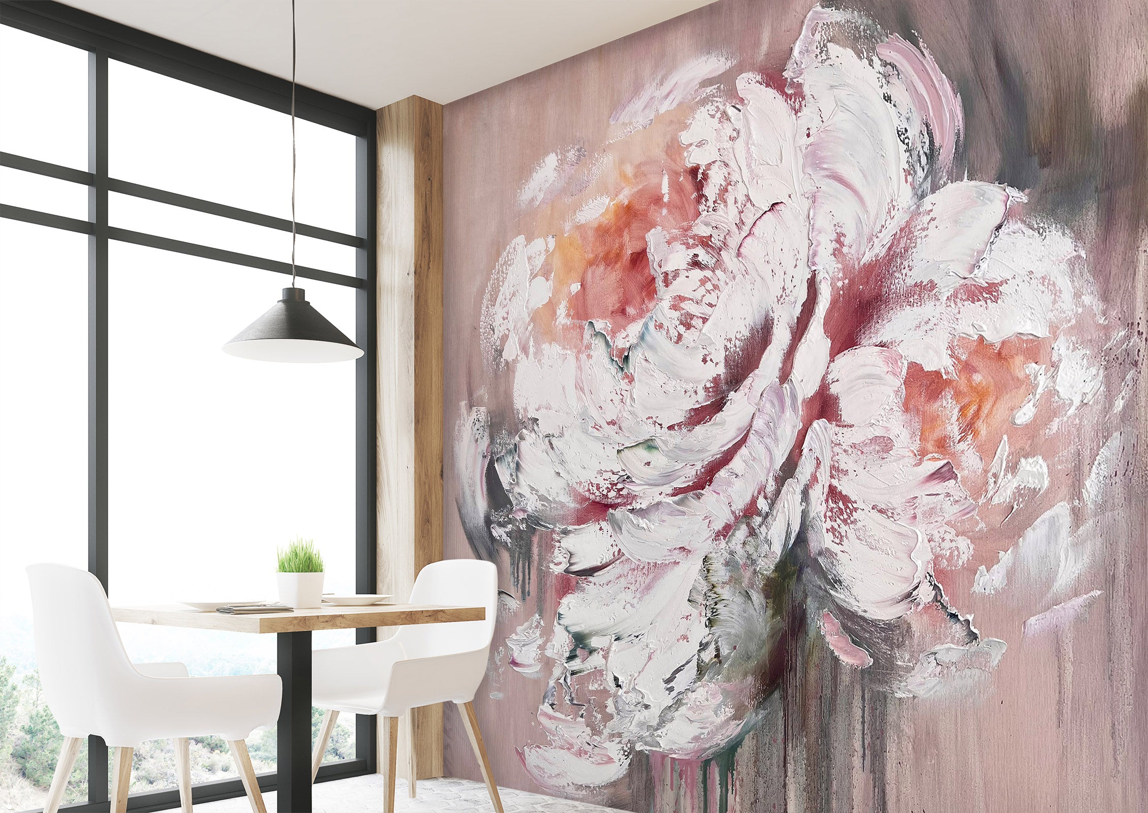 3D Pink Painting Art Flower 3106 Skromova Marina Wall Mural Wall Murals