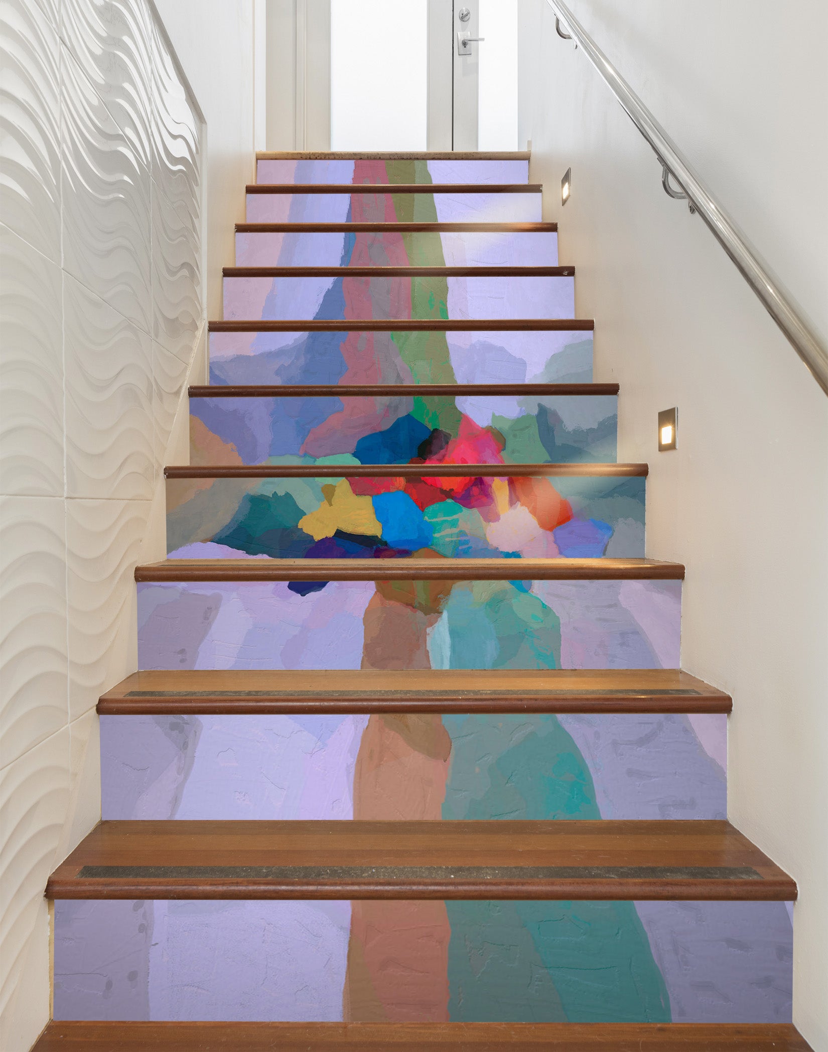 3D Colorful Pattern 104178 Michael Tienhaara Stair Risers