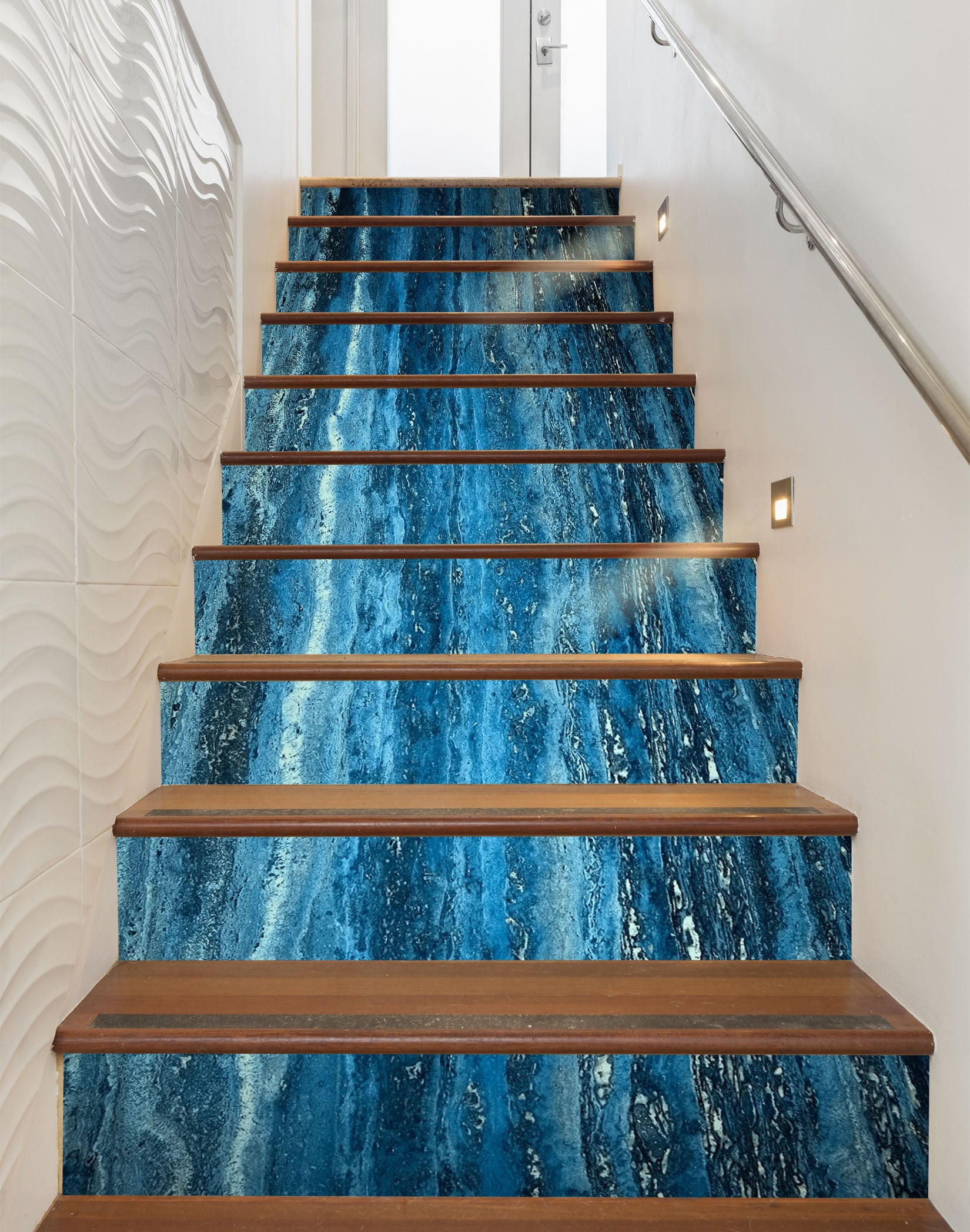 3D Blue Tandem 617 Stair Risers