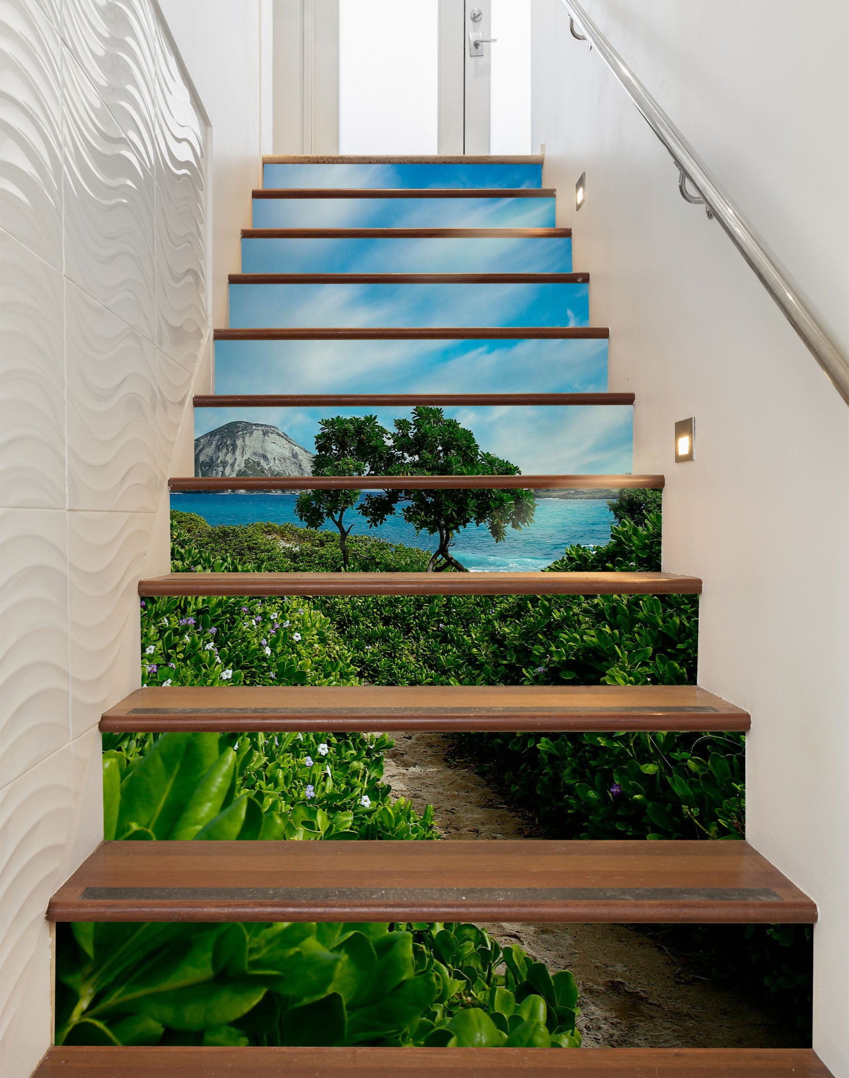 3D Grass Trees 94142 Kathy Barefield Stair Risers