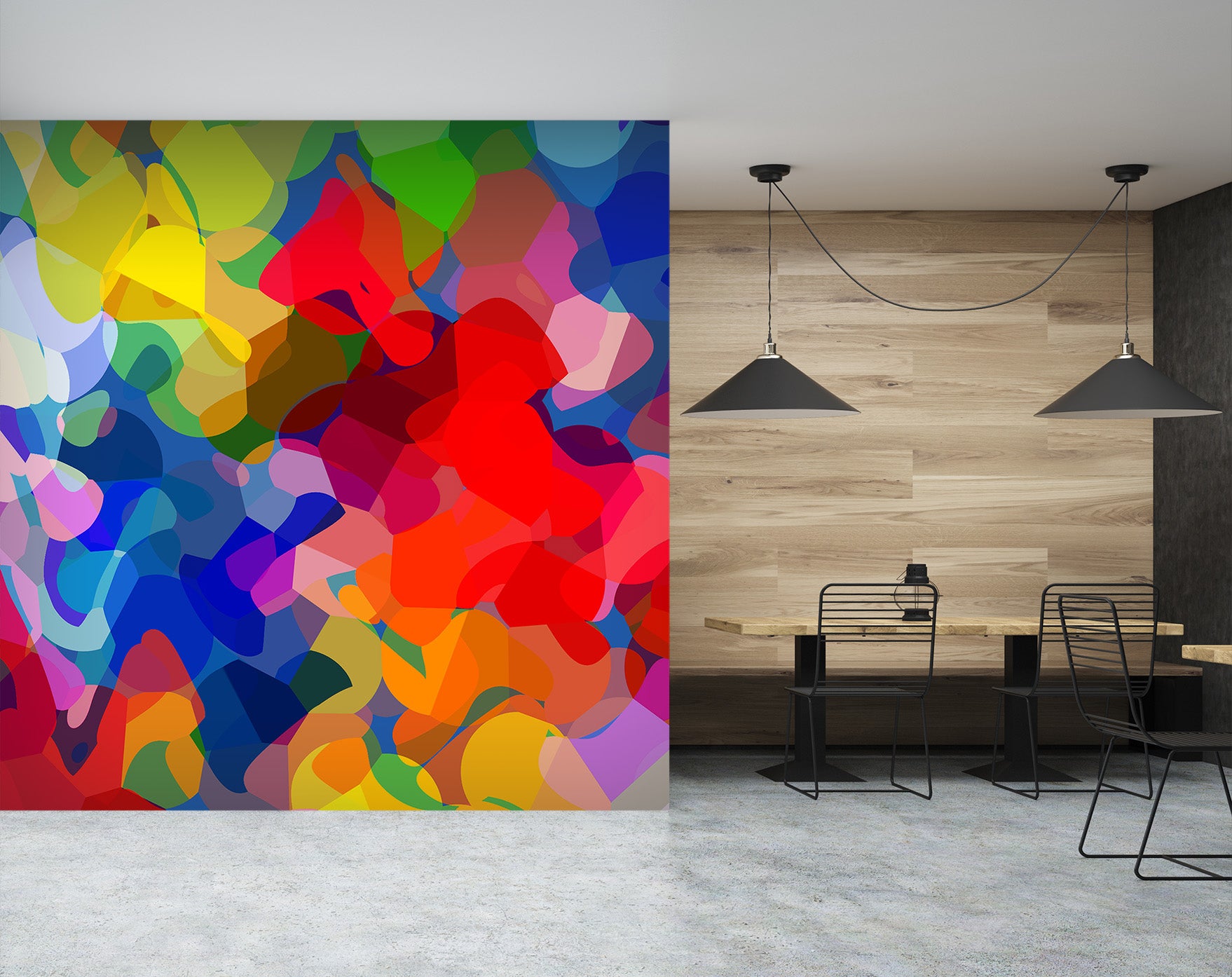 3D Bright Colors 1006 Shandra Smith Wall Mural Wall Murals