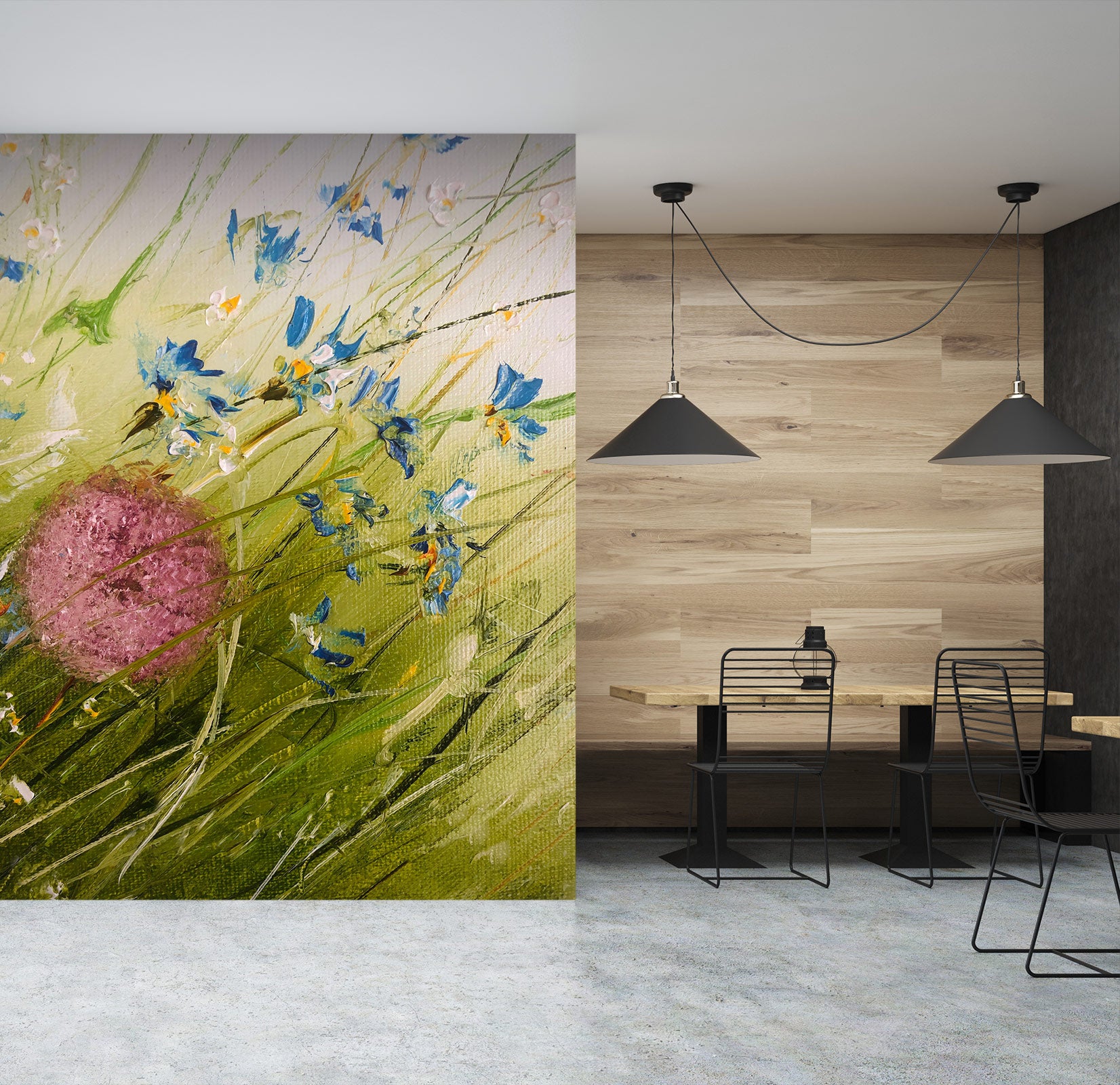 3D Blue Flower 191 Skromova Marina Wall Mural Wall Murals