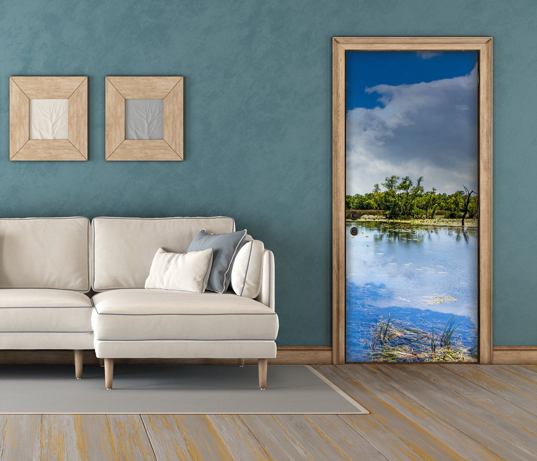 3D Grove Sky Lake 107168 Beth Sheridan Door Mural