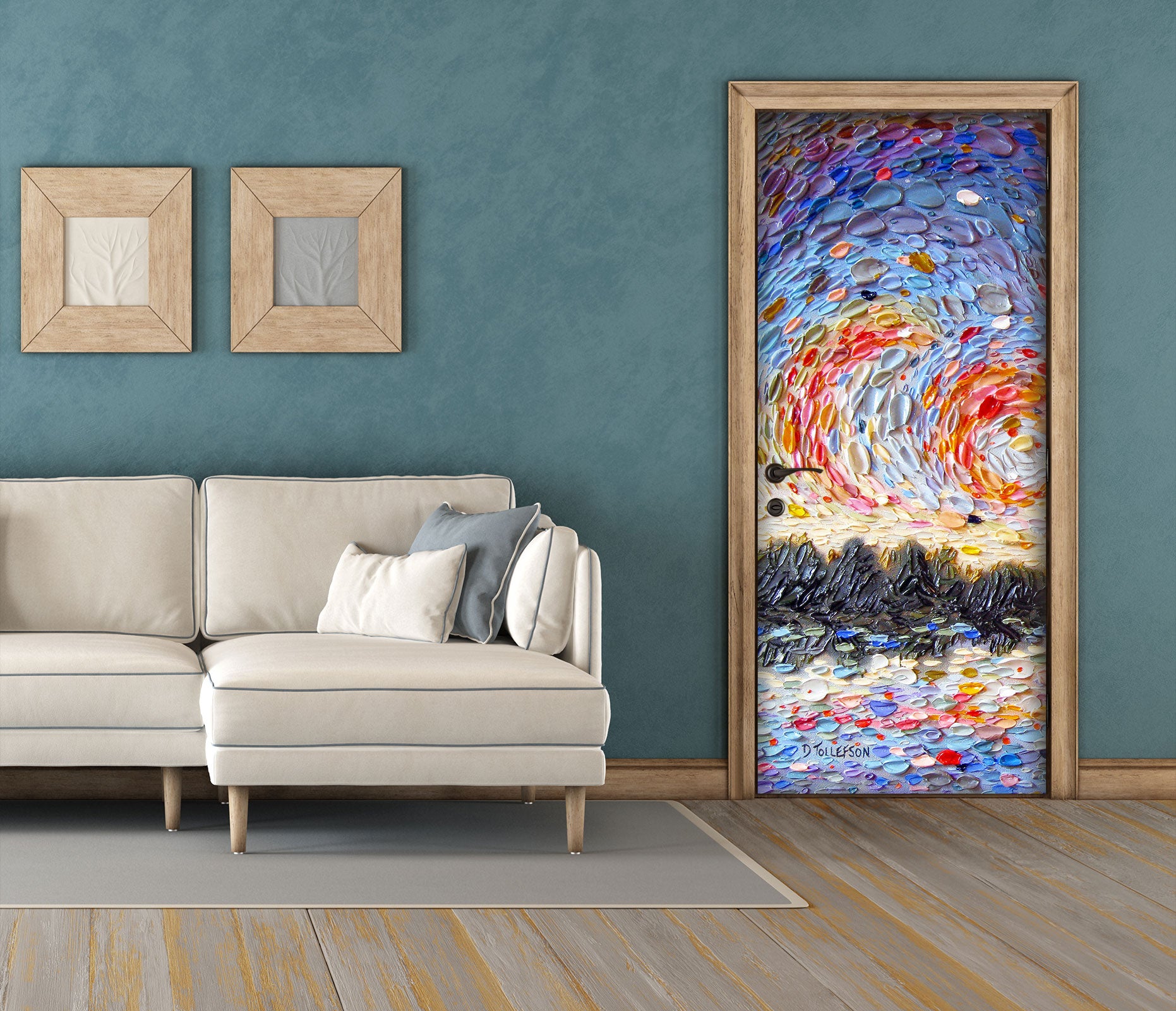 3D Water Surface Sky Shadow 112195 Dena Tollefson Door Mural