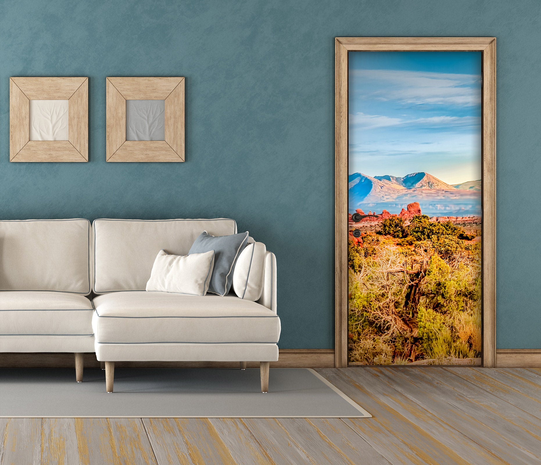 3D Meadow Mountains 107160 Beth Sheridan Door Mural