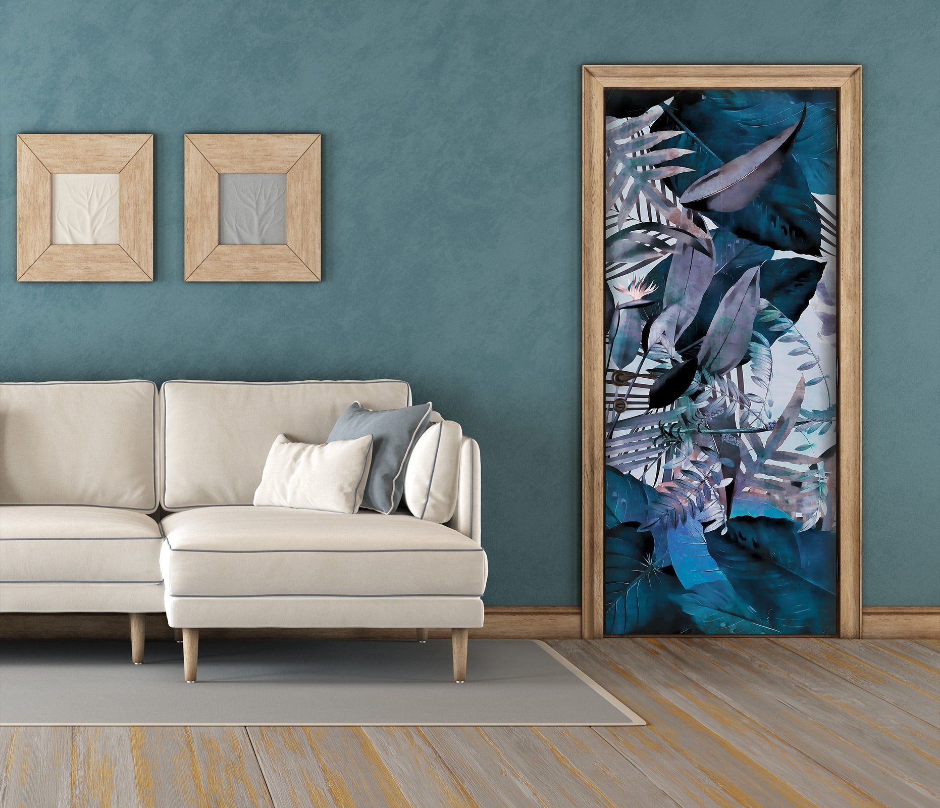 3D Leaves Pattern 11894 Andrea Haase Door Mural