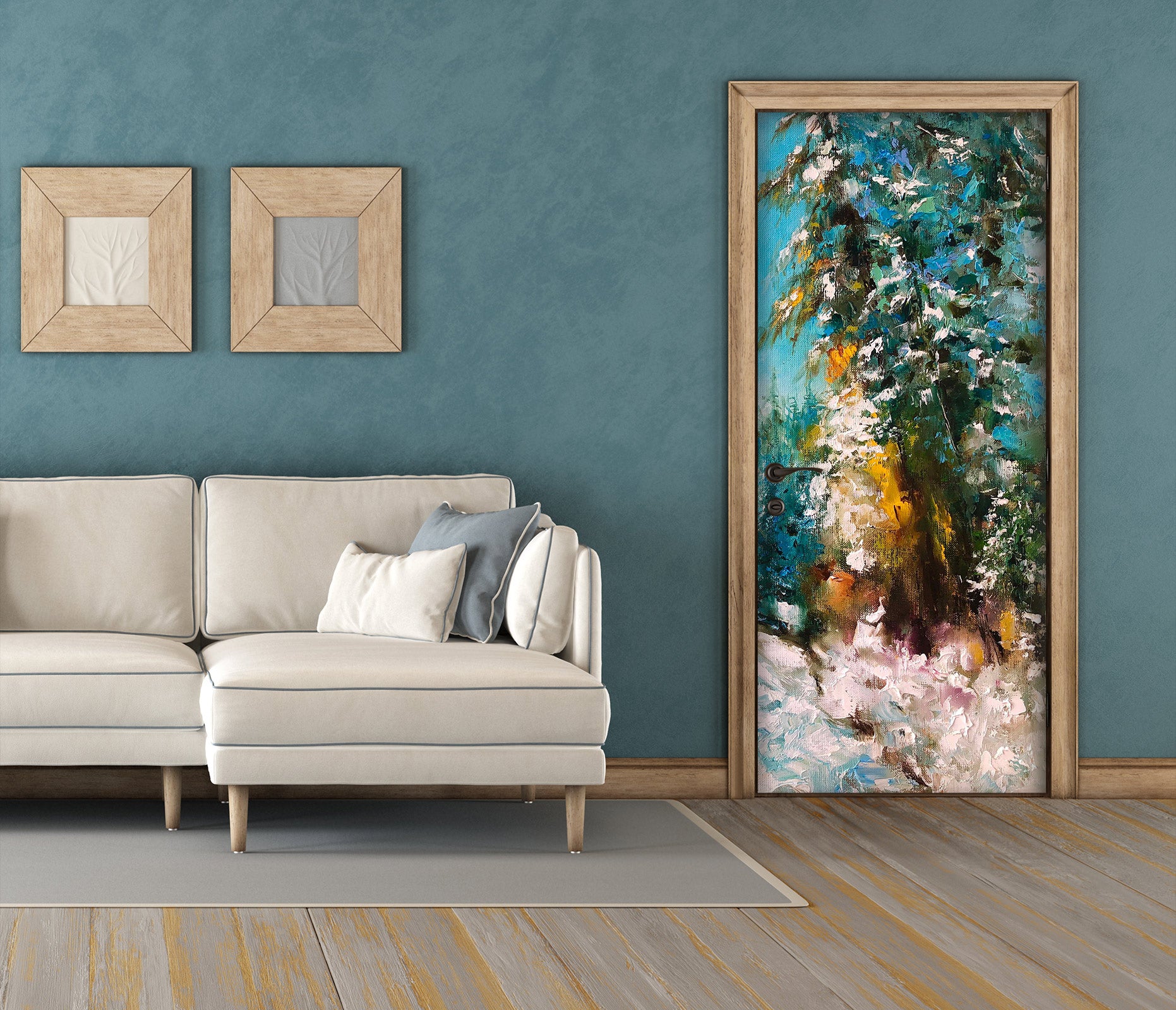 3D Pine Forest 3109 Skromova Marina Door Mural