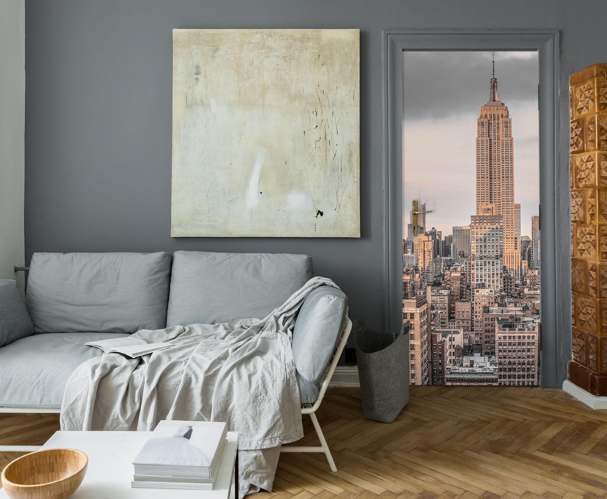 3D Modern City 5040 Assaf Frank Door Mural