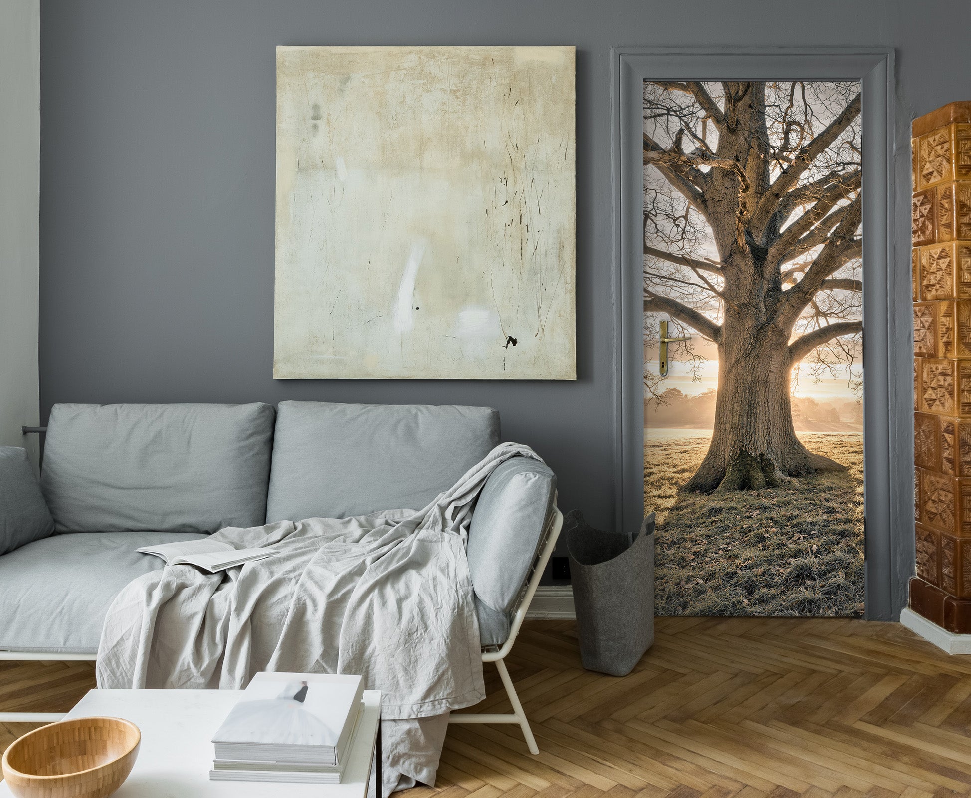 3D Big Tree 10247 Assaf Frank Door Mural