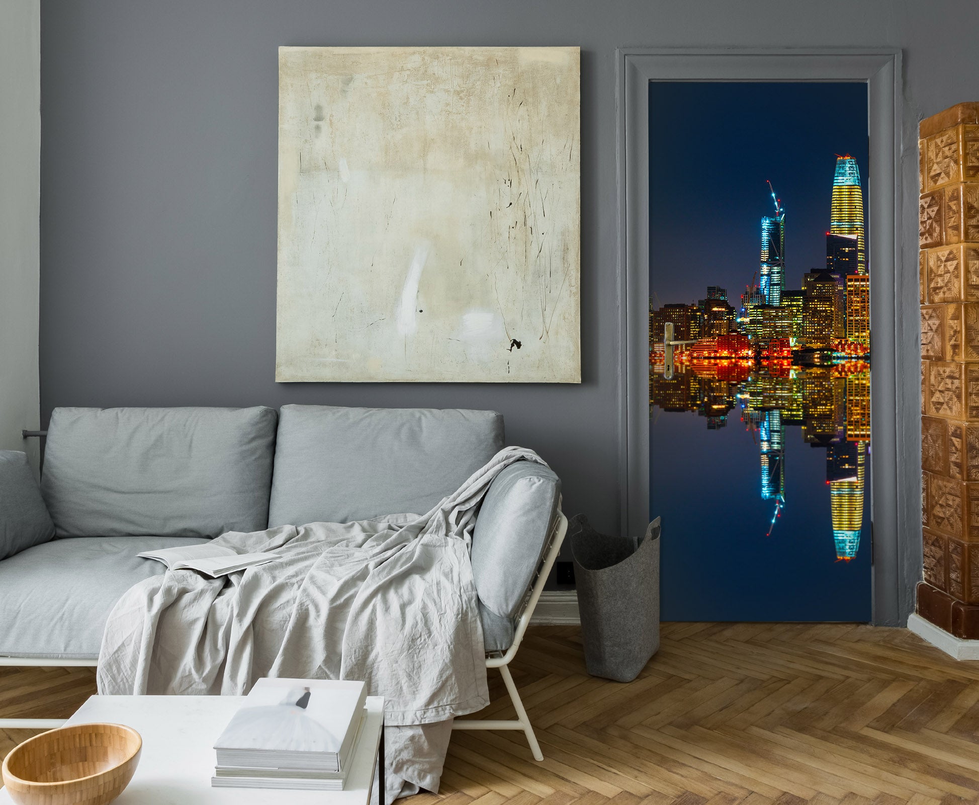 3D High-Rise Shadow 119128 Marco Carmassi Door Mural