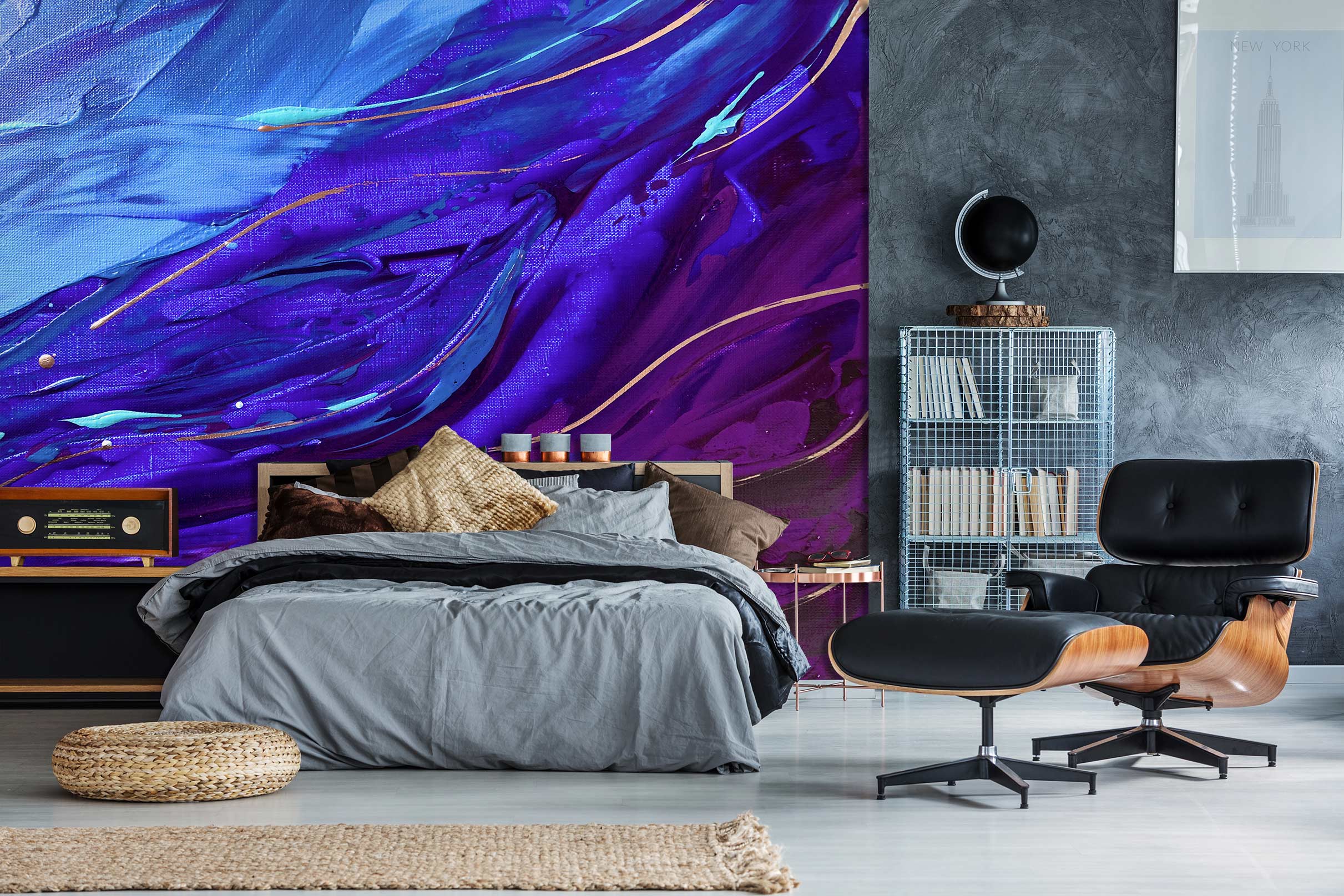 3D Purple Painting 103 Skromova Marina Wall Mural Wall Murals