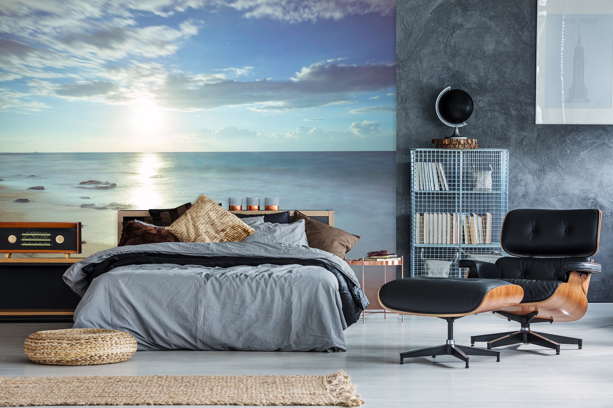 3D Sunny Sea 1429 Assaf Frank Wall Mural Wall Murals