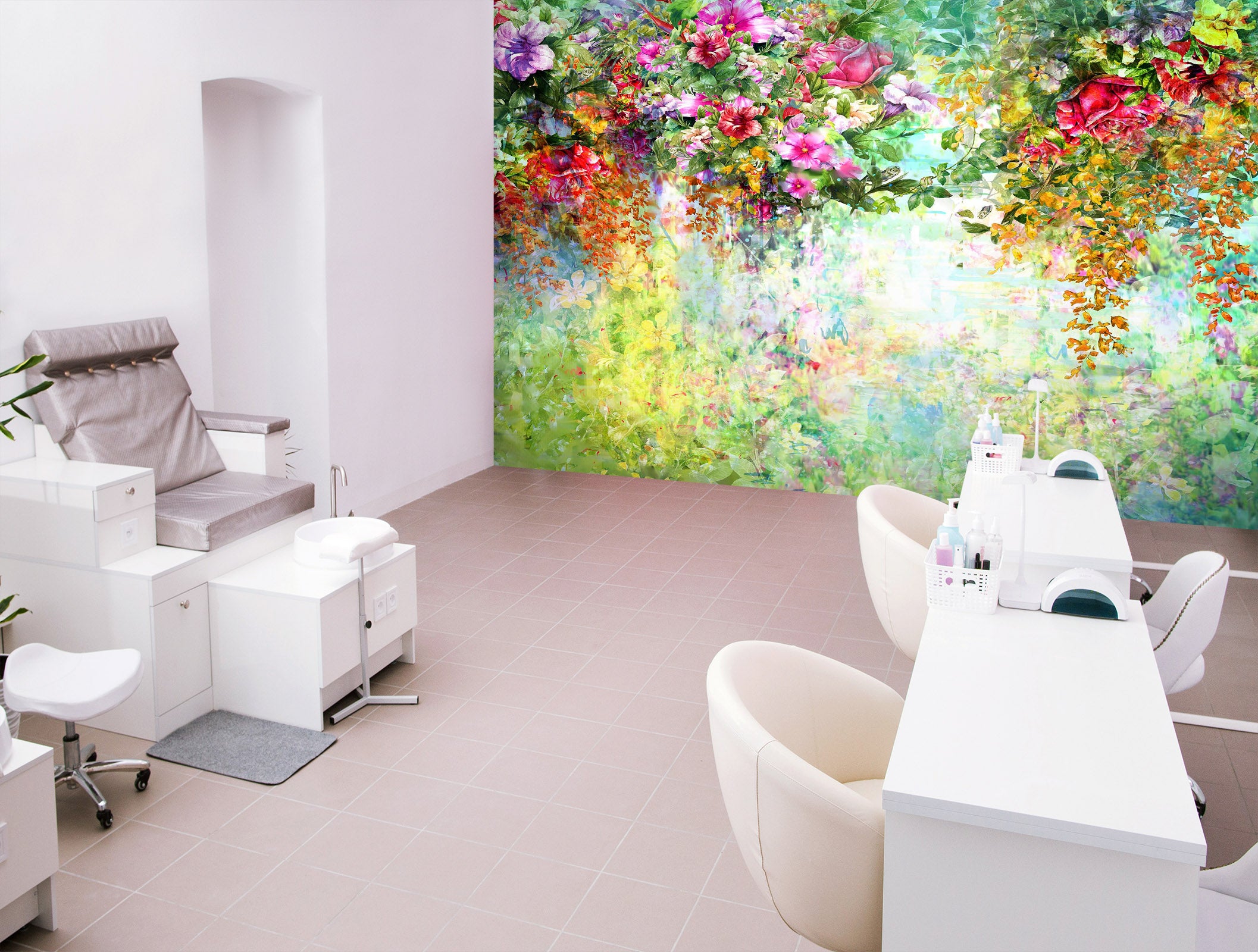 3D Colorful Garden 382 Wall Murals