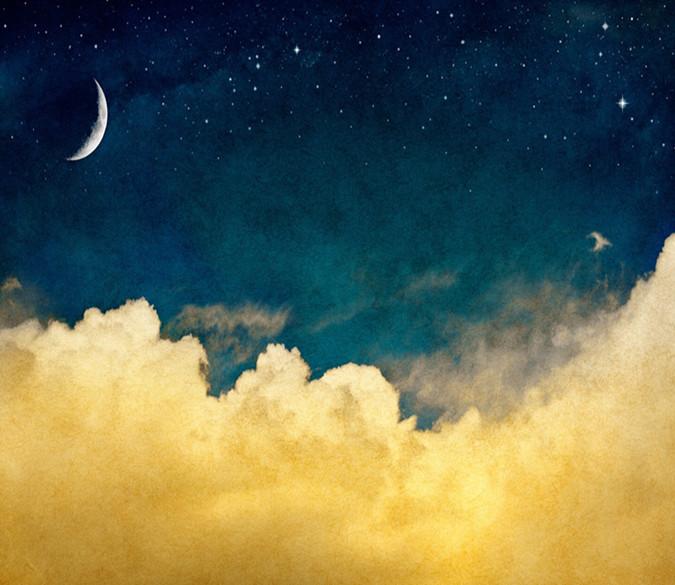 3D Night Moon Sky Clouds 24 Wallpaper AJ Wallpaper 