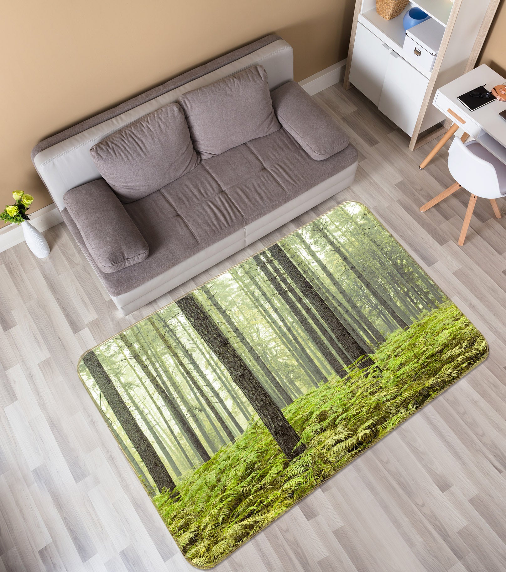 3D Windsor Forest 103 Assaf Frank Rug Non Slip Rug Mat