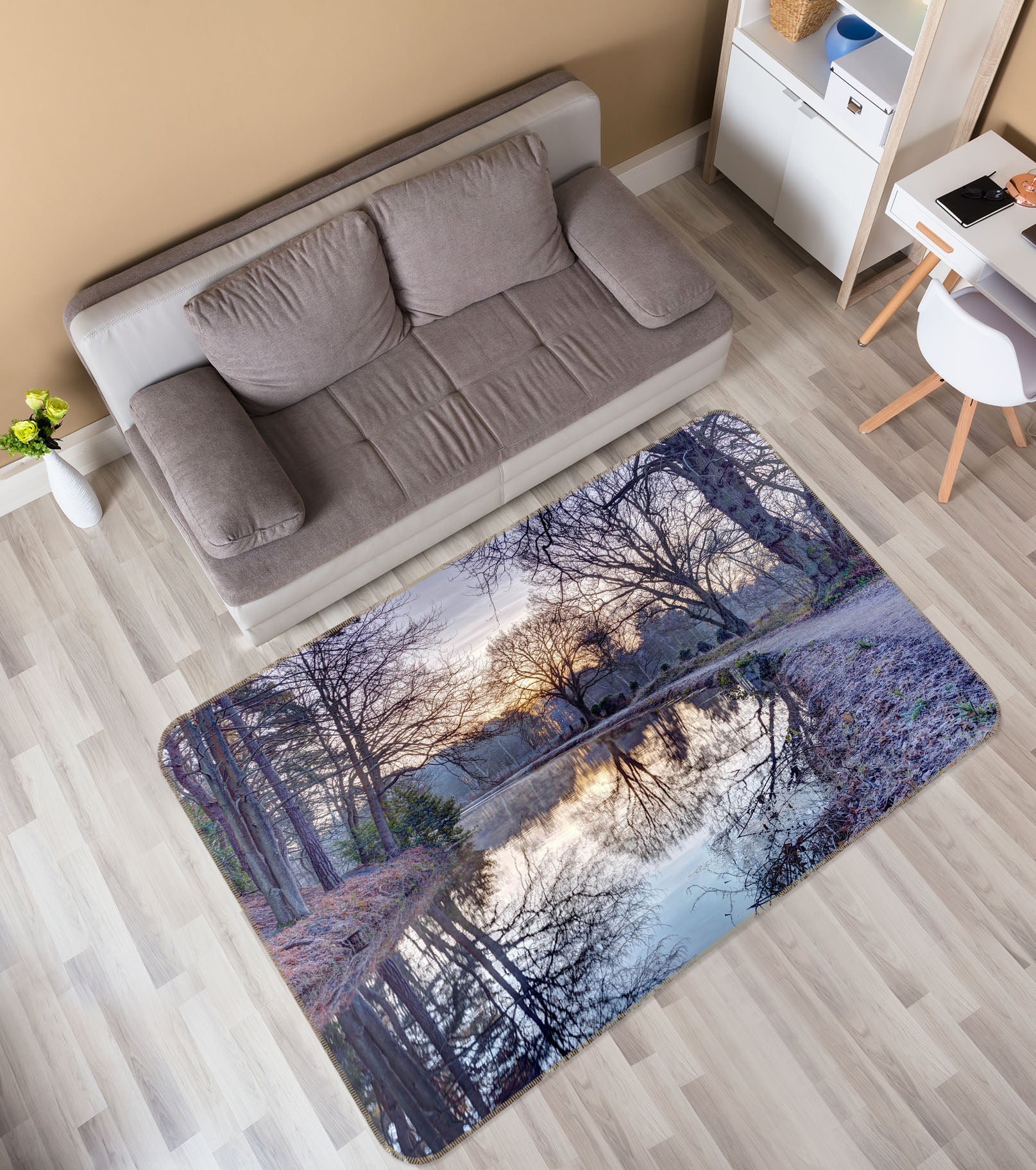 3D Forest Path 3029 Assaf Frank Rug Non Slip Rug Mat