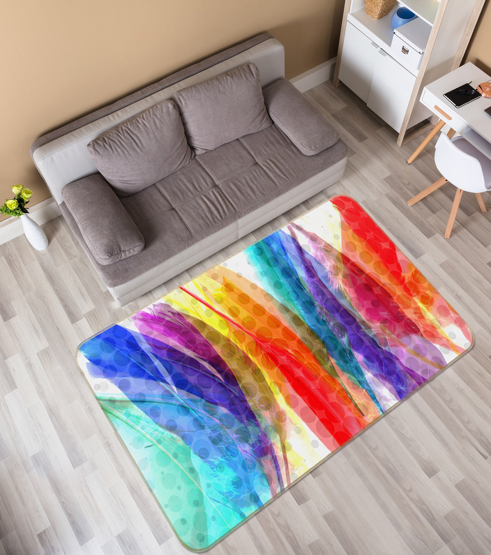 3D Rich Color 1003 Shandra Smith Rug Non Slip Rug Mat