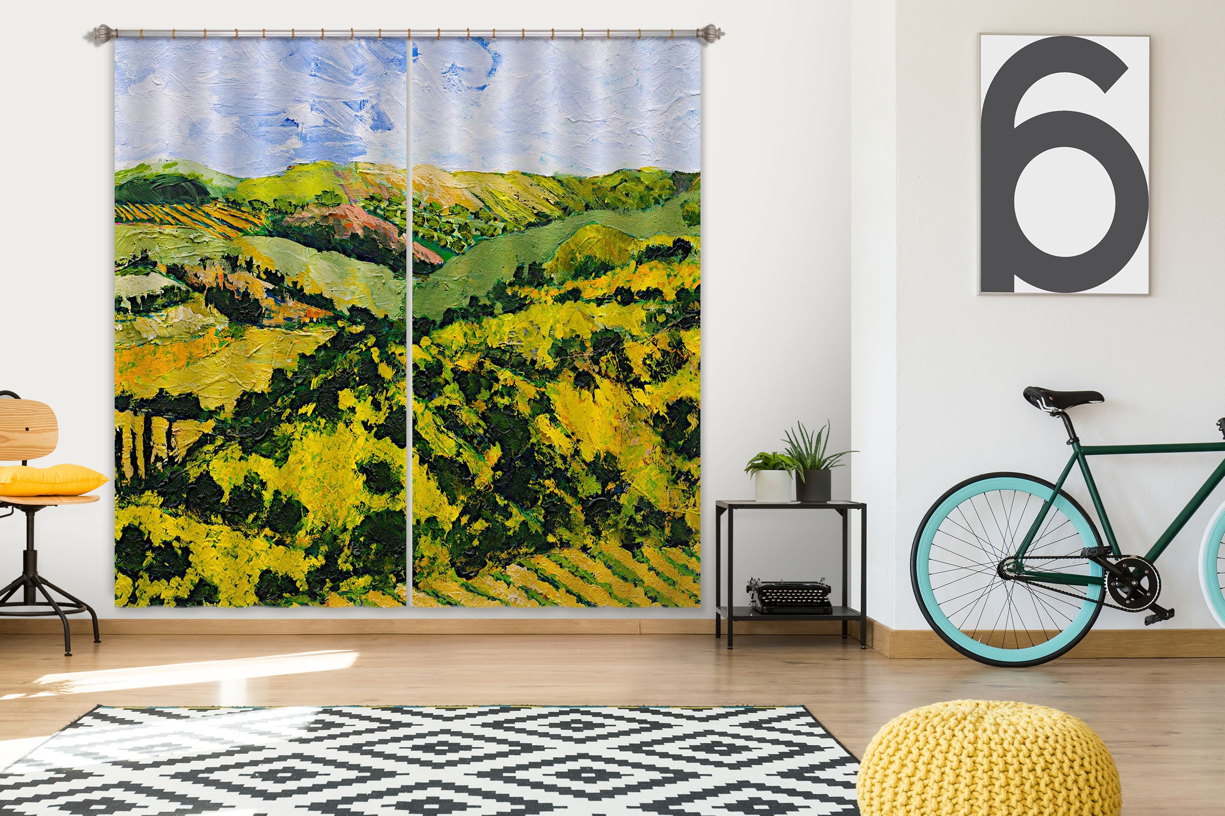 3D Deep Valley 184 Allan P. Friedlander Curtain Curtains Drapes