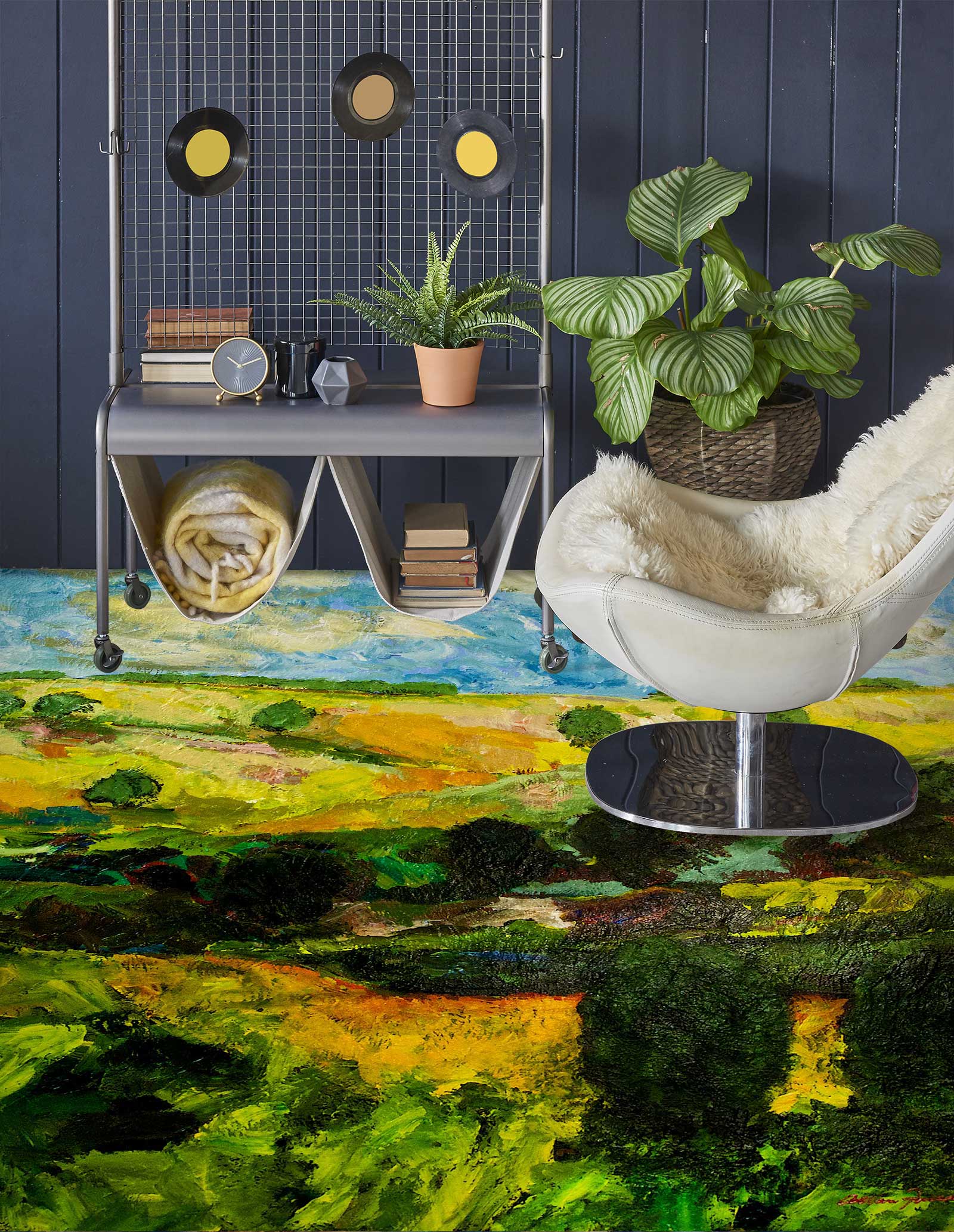 3D Grass Trees 9631 Allan P. Friedlander Floor Mural  Wallpaper Murals Self-Adhesive Removable Print Epoxy