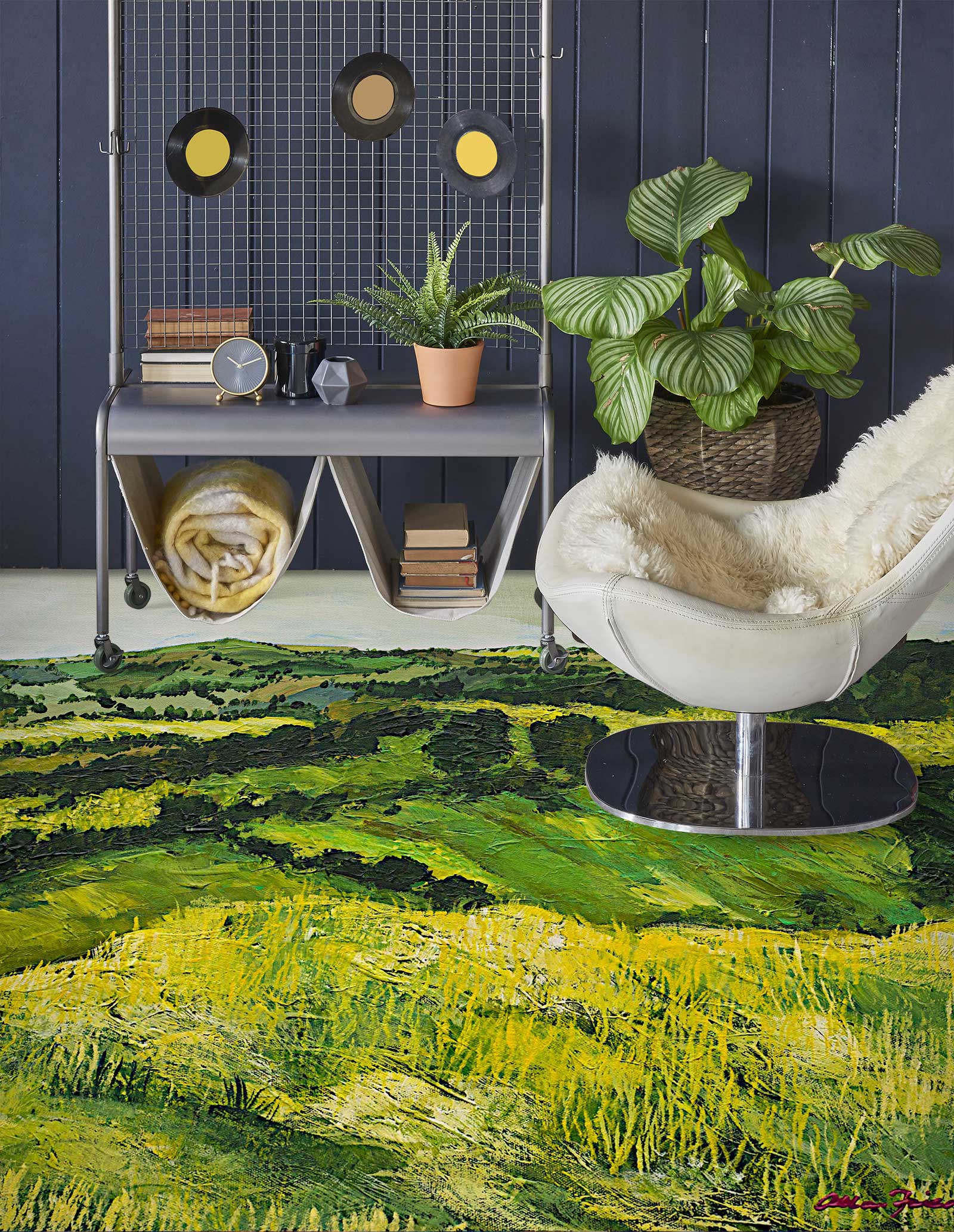 3D Green Grassland Hillside 9616 Allan P. Friedlander Floor Mural  Wallpaper Murals Self-Adhesive Removable Print Epoxy