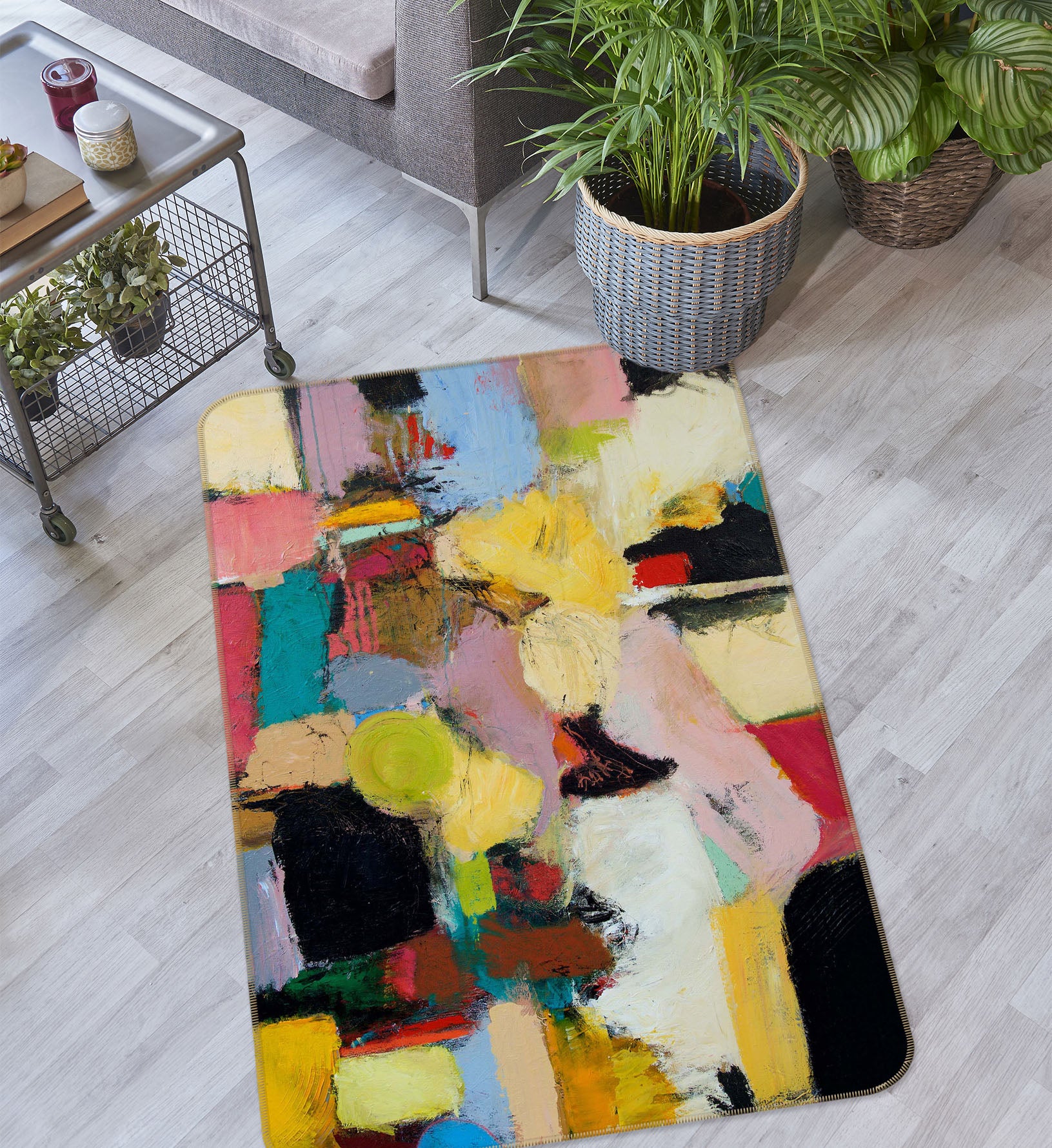 3D Beautiful Color 3002 Allan P. Friedlander Rug Non Slip Rug Mat