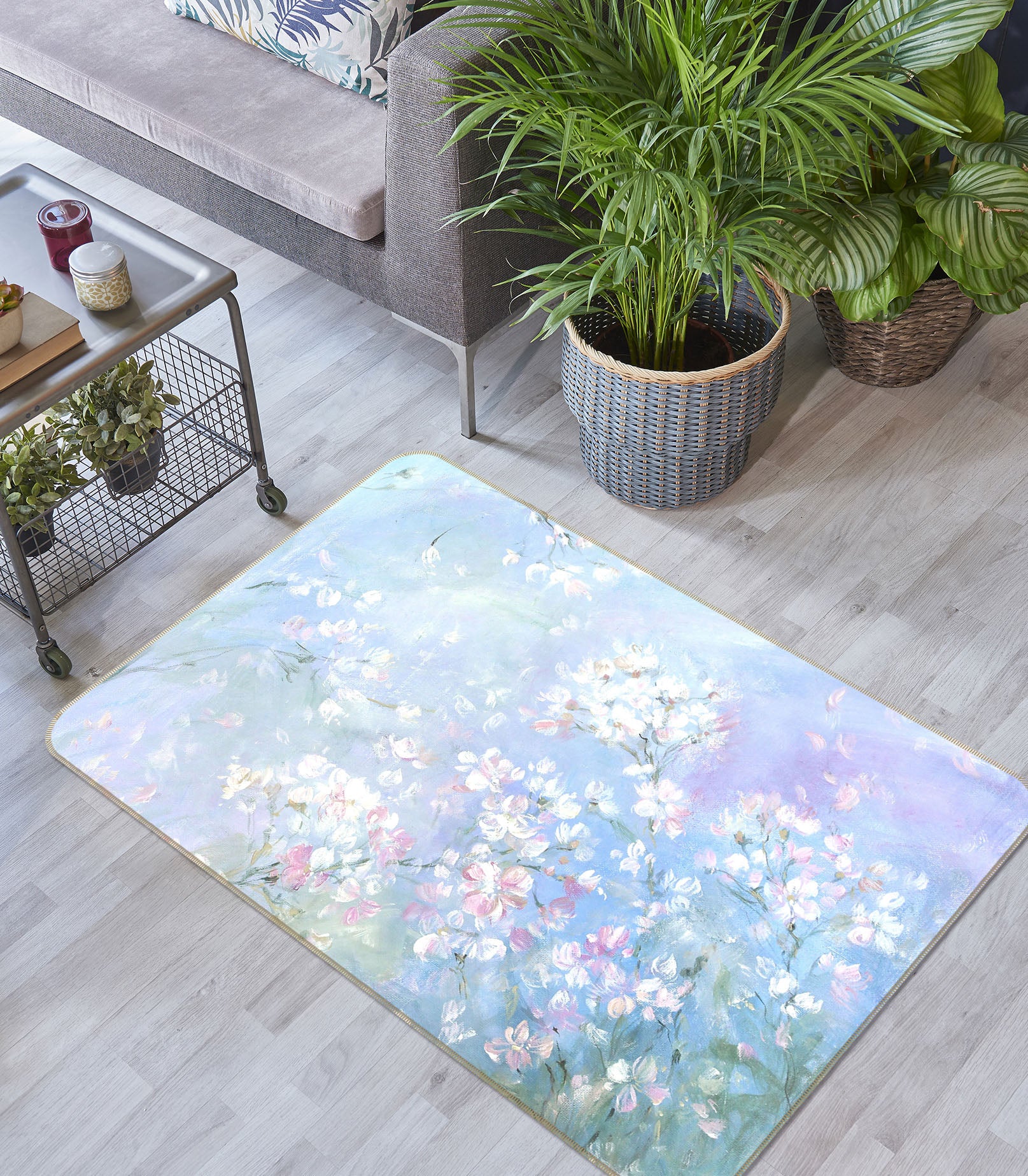 3D Wild Rose 1157 Debi Coules Rug Non Slip Rug Mat