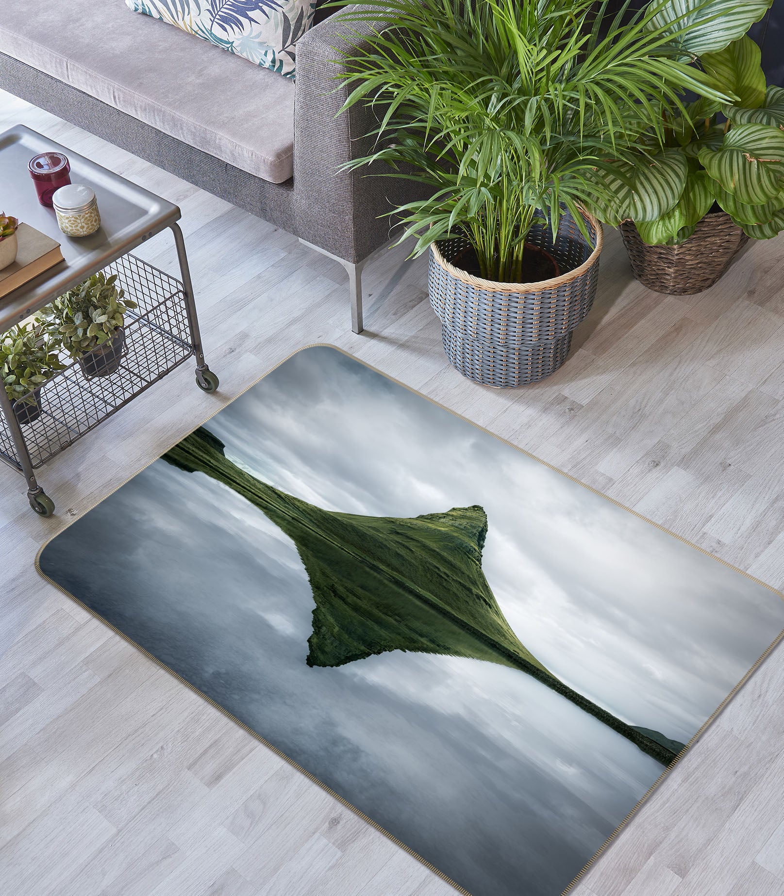 3D Lake Mountain 1115 Marco Carmassi Rug Non Slip Rug Mat