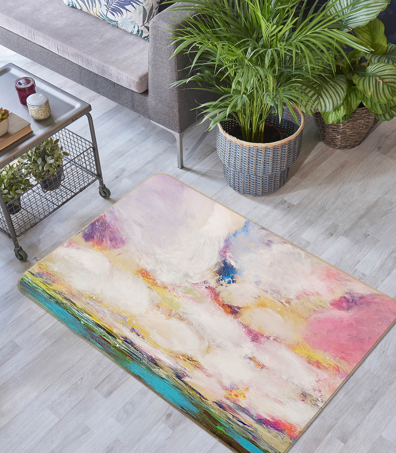 3D Watercolor Painting1049 Allan P. Friedlander Rug Non Slip Rug Mat