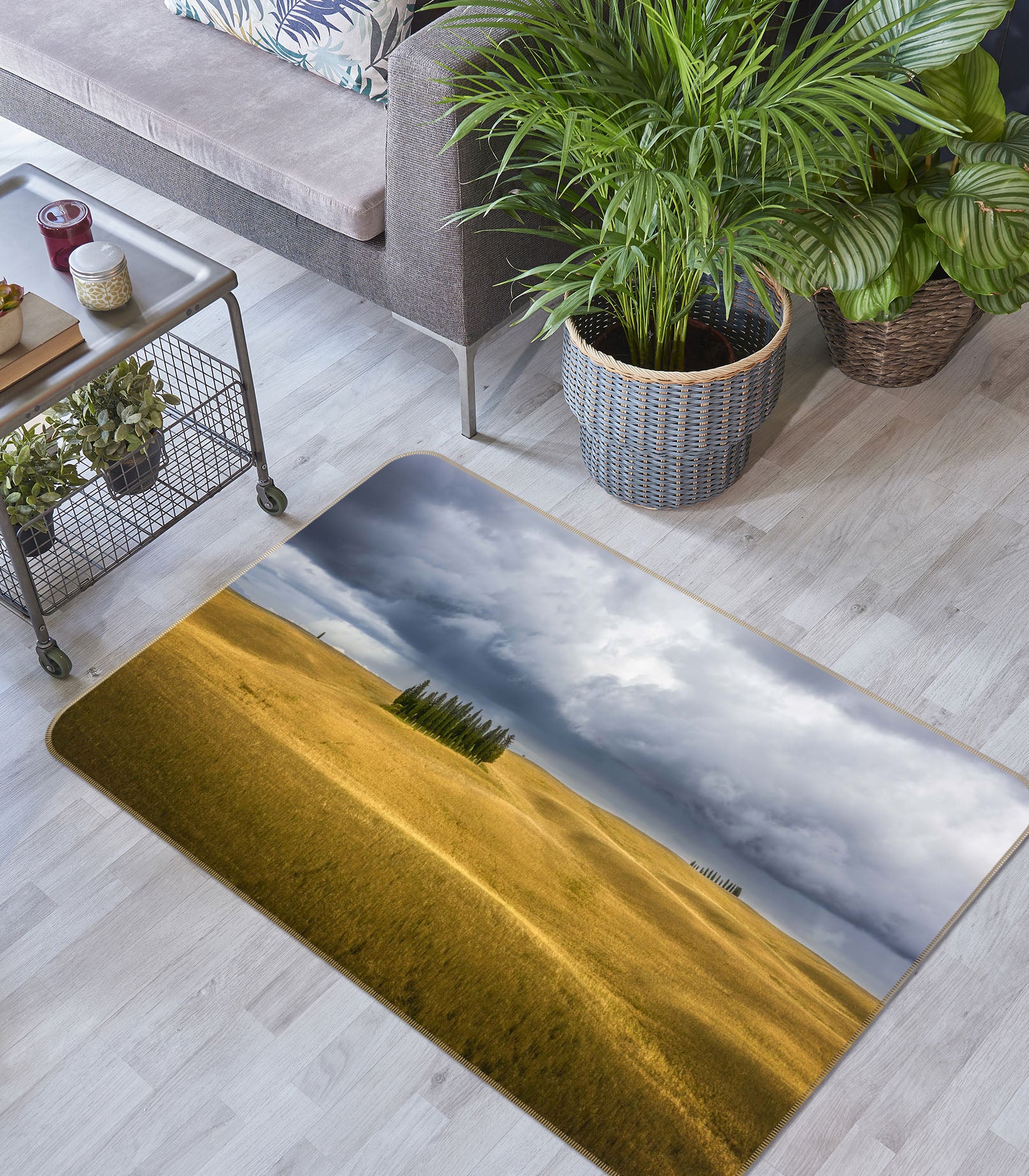 3D Golden Steppe 1125 Marco Carmassi Rug Non Slip Rug Mat