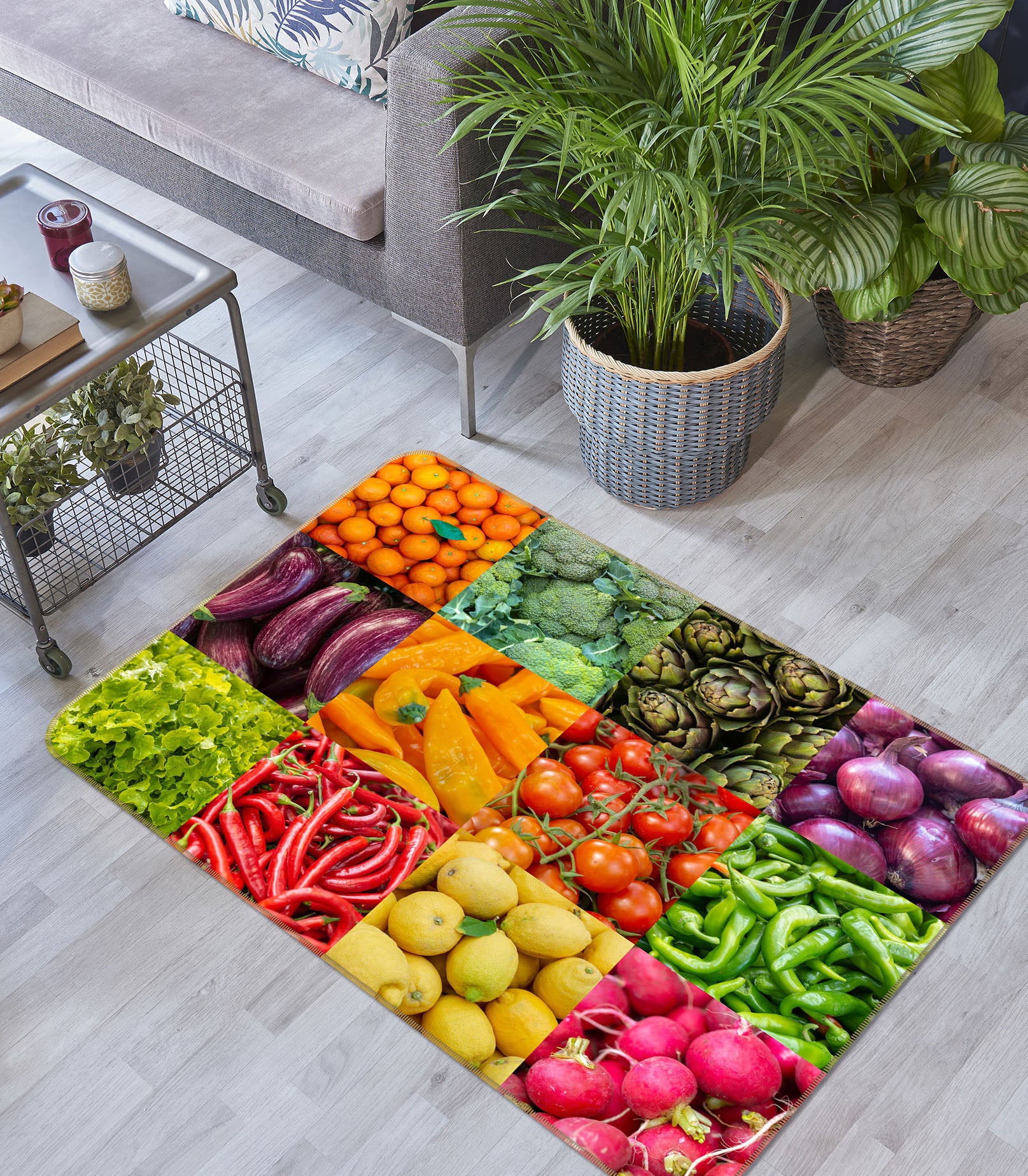 3D Vegetable And Fruit 1021 Assaf Frank Rug Non Slip Rug Mat