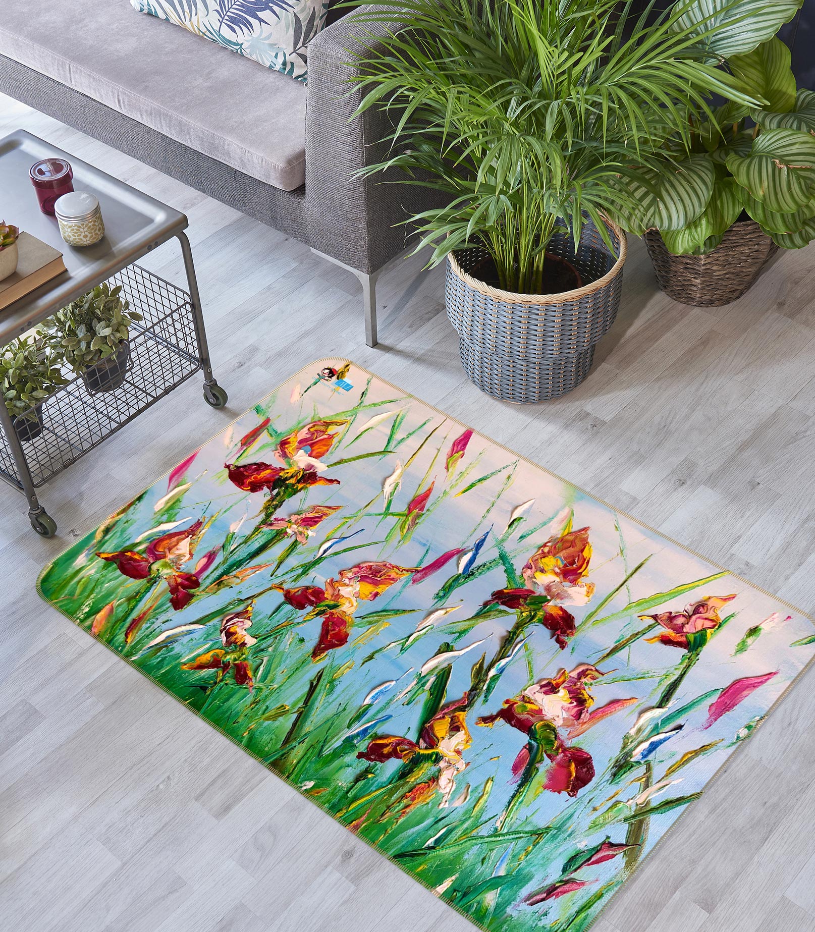 3D Green Grass 1145 Skromova Marina Rug Non Slip Rug Mat